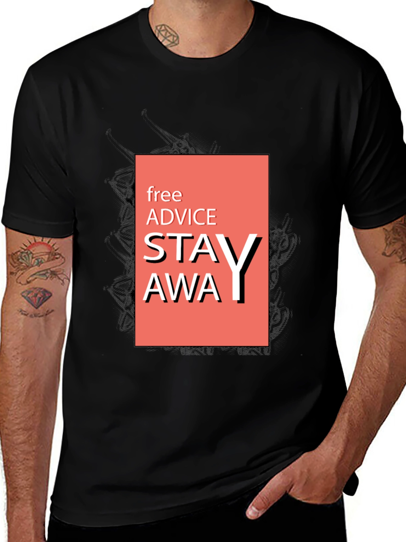 Stay Away Graphic Tee -  Advice T-Shirt