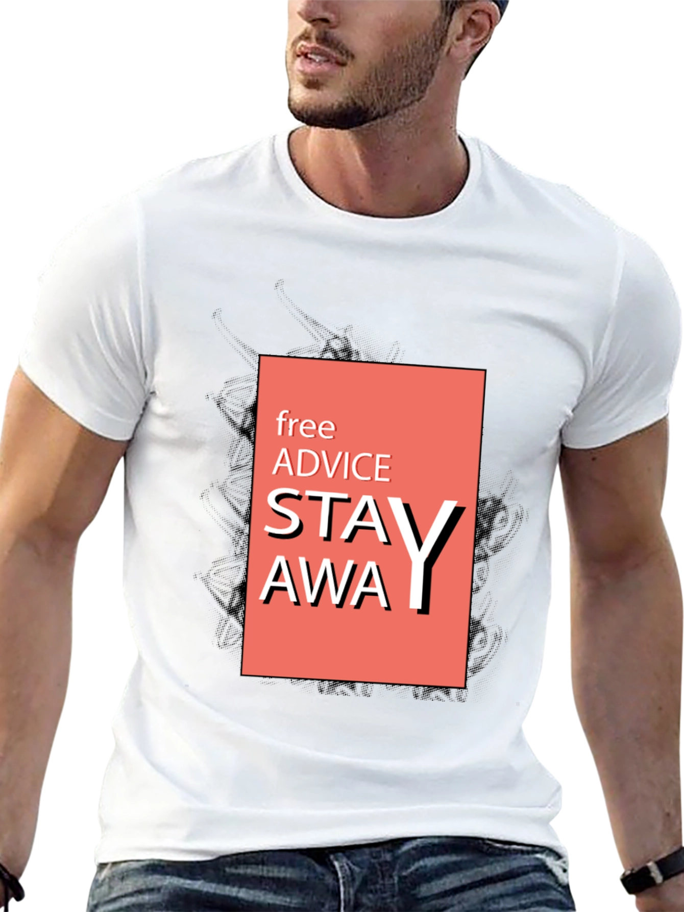 Stay Away Graphic Tee -  Advice T-Shirt