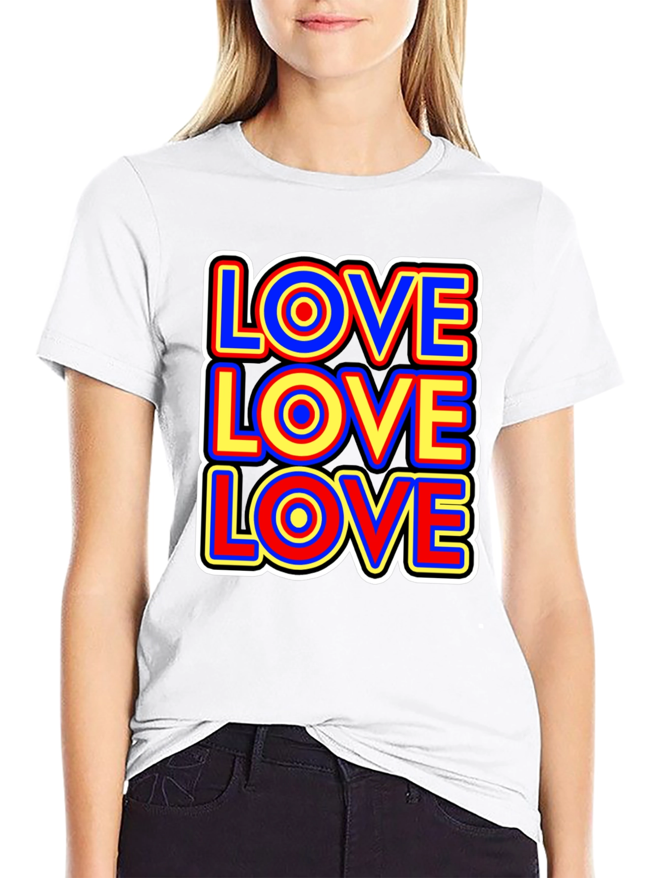 Retro Love T-Shirt - Bold Graphic Print