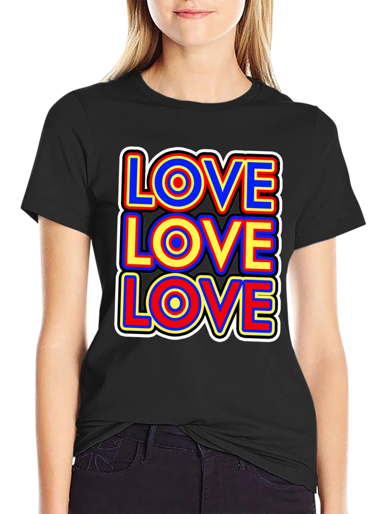 Retro Love T-Shirt - Bold Graphic Print