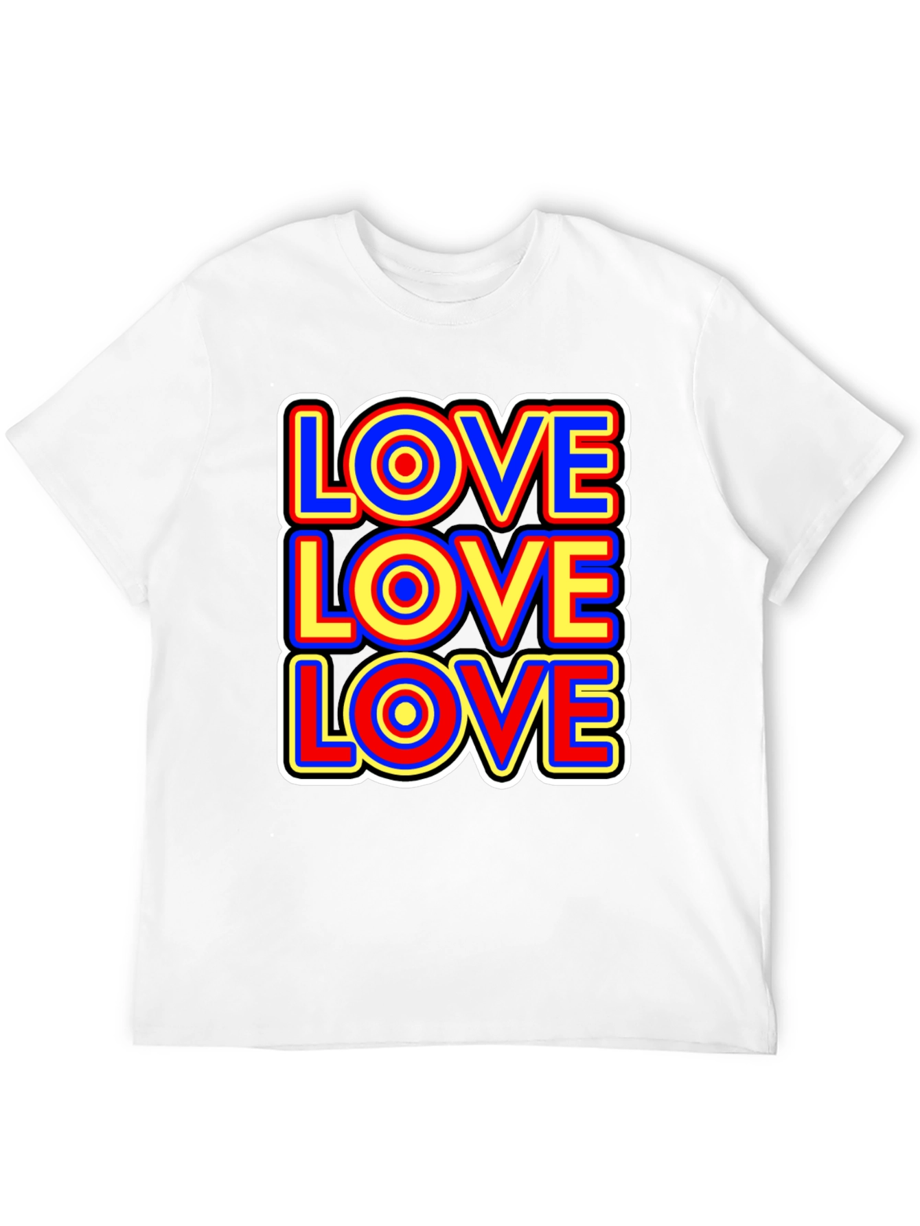 Retro Love T-Shirt - Bold Graphic Print