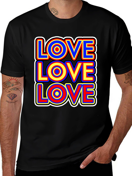 Retro Love T-Shirt - Bold Graphic Print