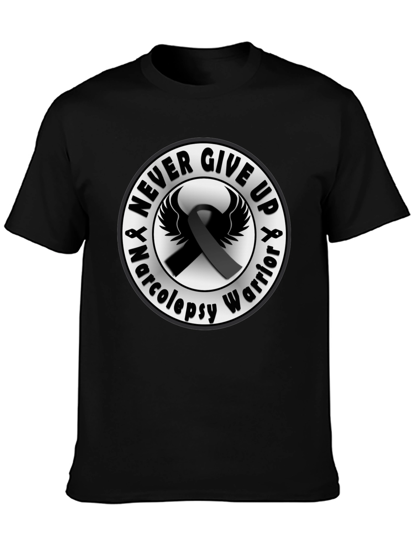 Narcolepsy Warrior Black T-Shirt