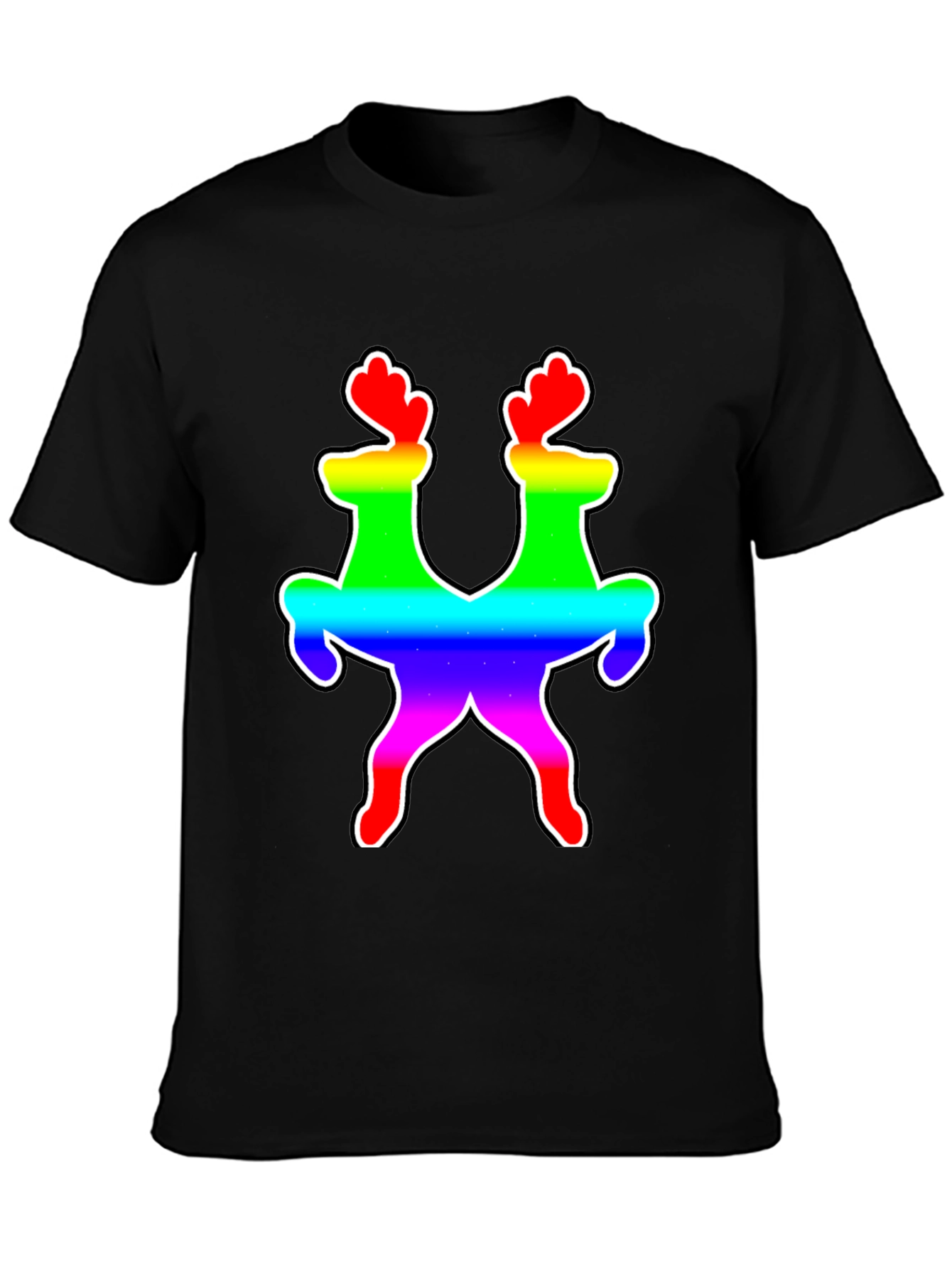 Rainbow Reindeer Graphic Tee