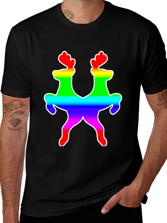 Rainbow Reindeer Graphic Tee