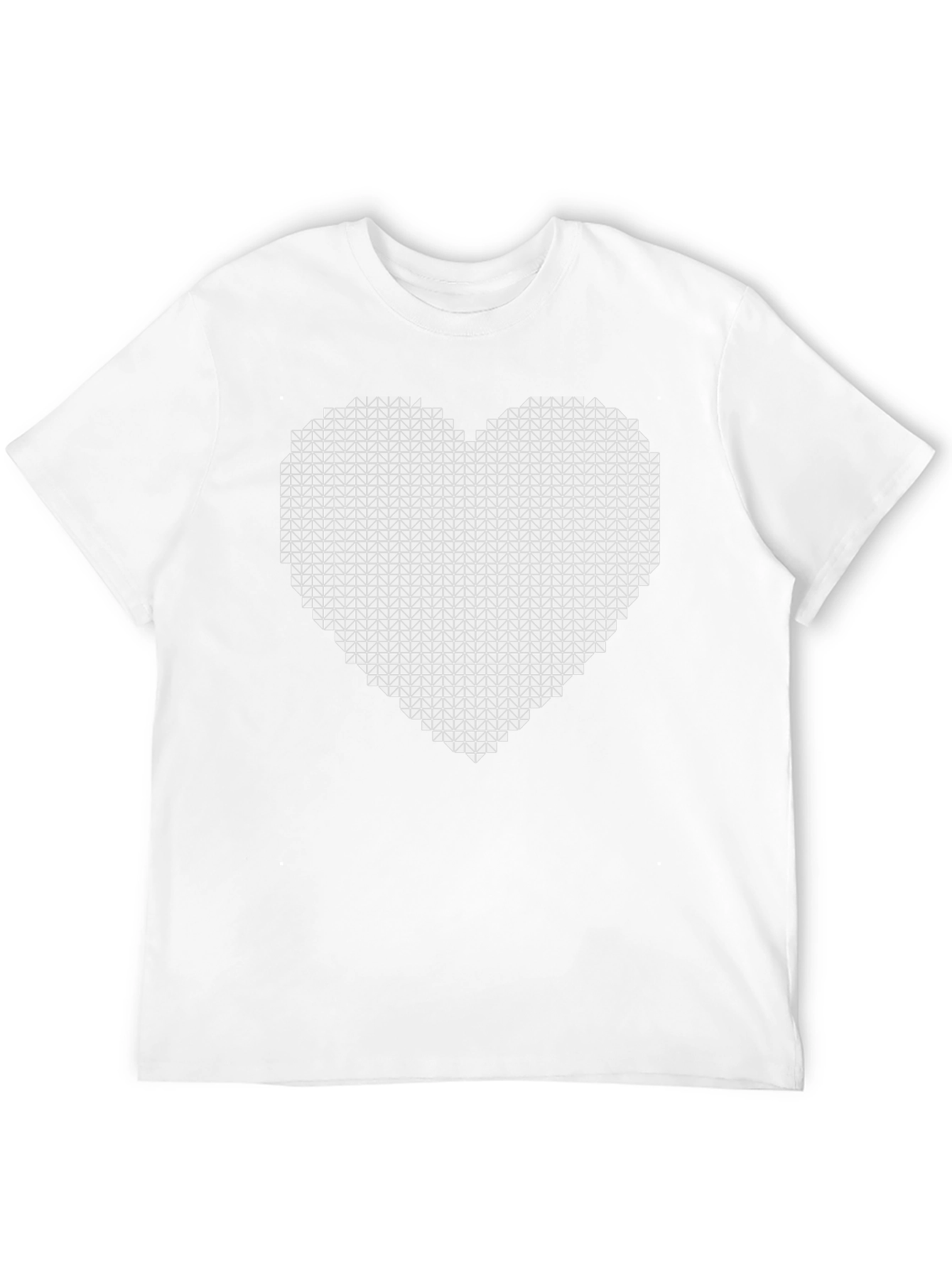Pixel Heart Graphic Black T-Shirt