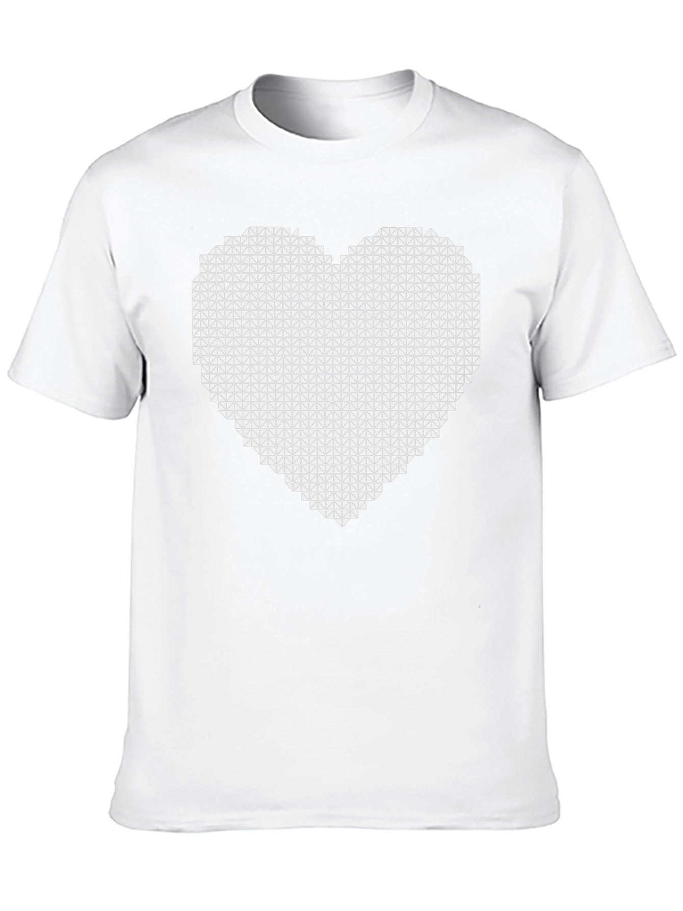 Pixel Heart Graphic Black T-Shirt