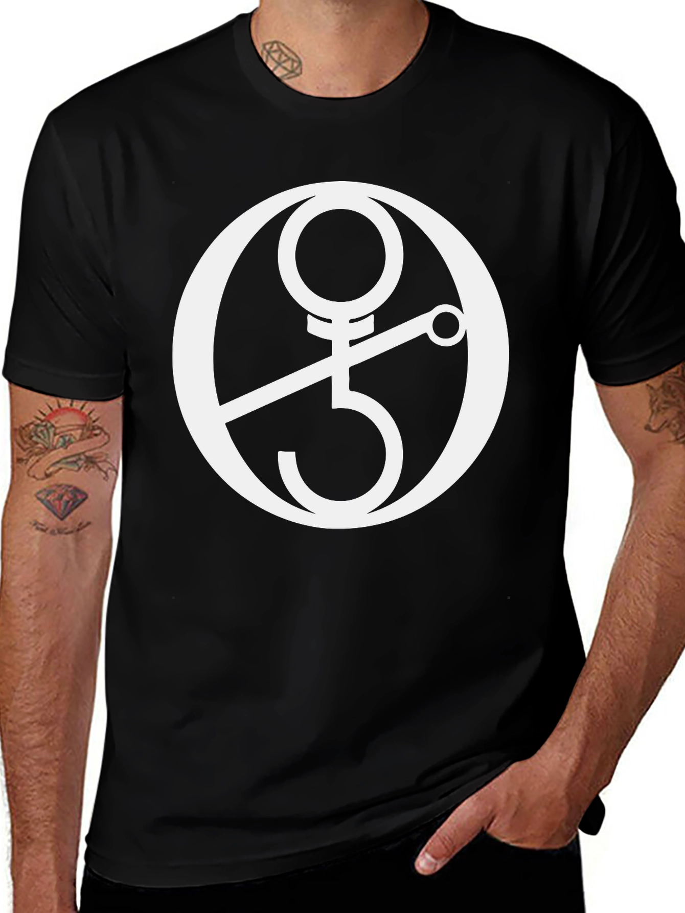 Occult Symbol Graphic Tee - Black Unisex T-Shirt