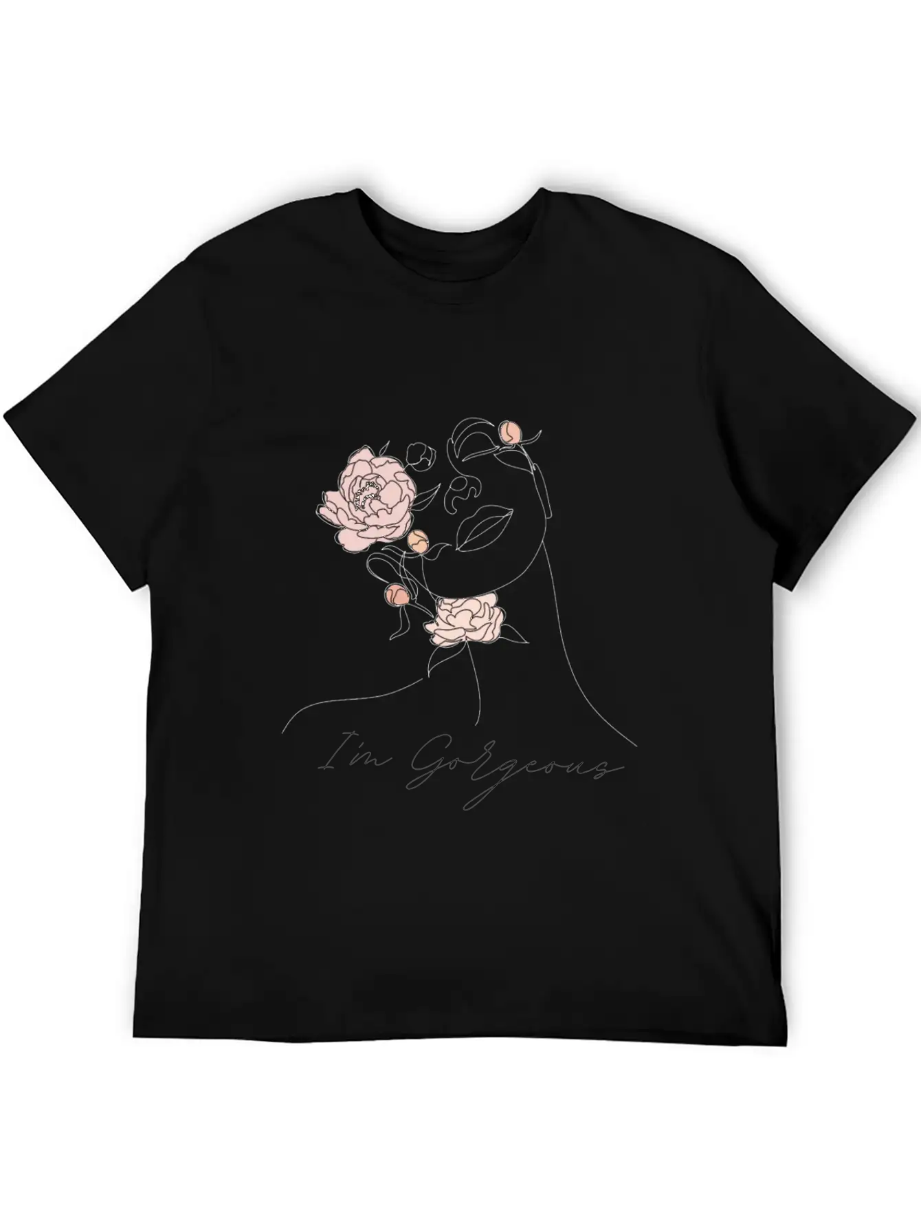 "I'm Gorgeous Girl" T-Shirt Design Soft Cotton Short Sleeve Tee – Unisex Wardrobe Staple