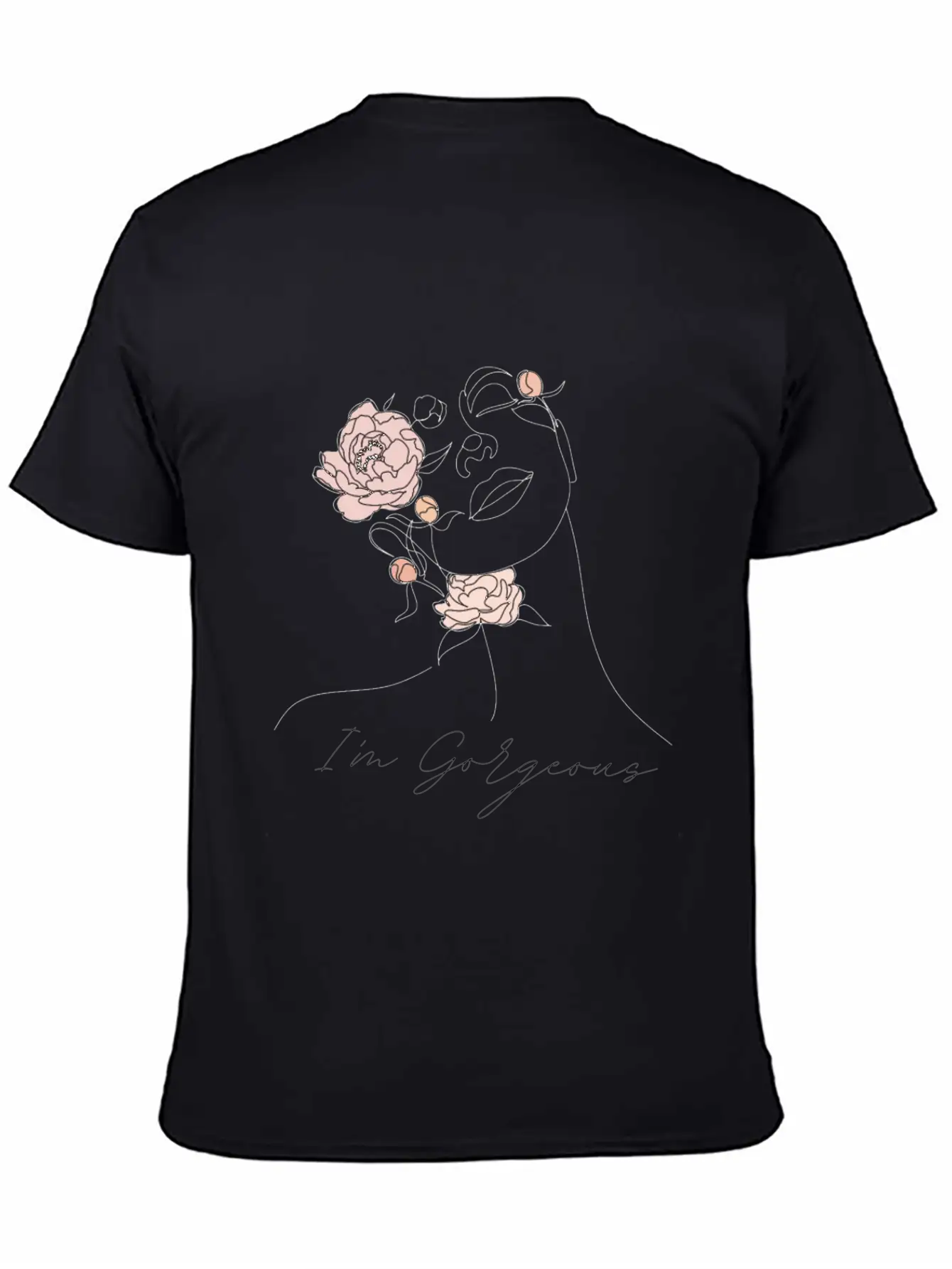 "I'm Gorgeous Girl" T-Shirt Design Soft Cotton Short Sleeve Tee – Unisex Wardrobe Staple