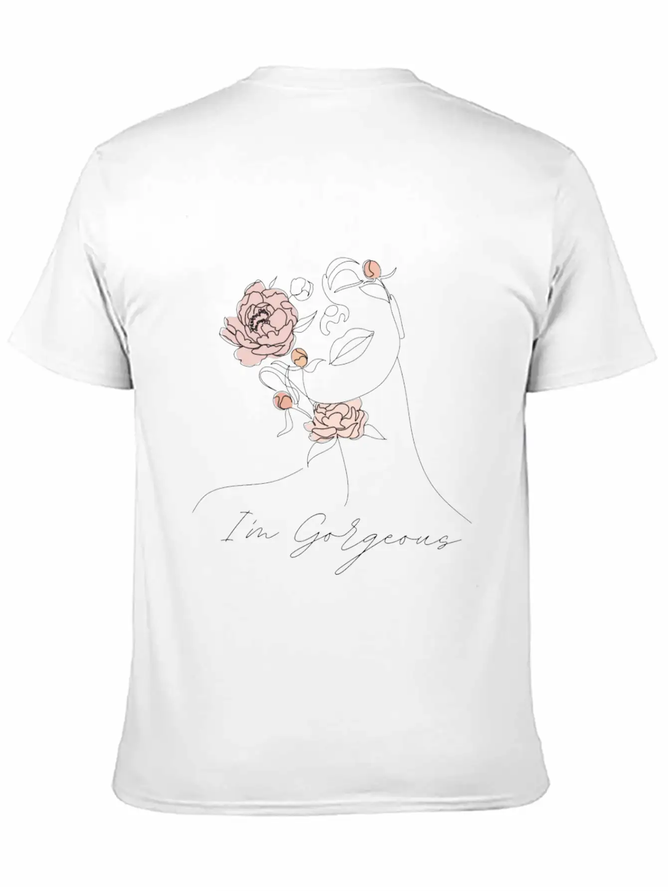 "I'm Gorgeous Girl" T-Shirt Design Soft Cotton Short Sleeve Tee – Unisex Wardrobe Staple