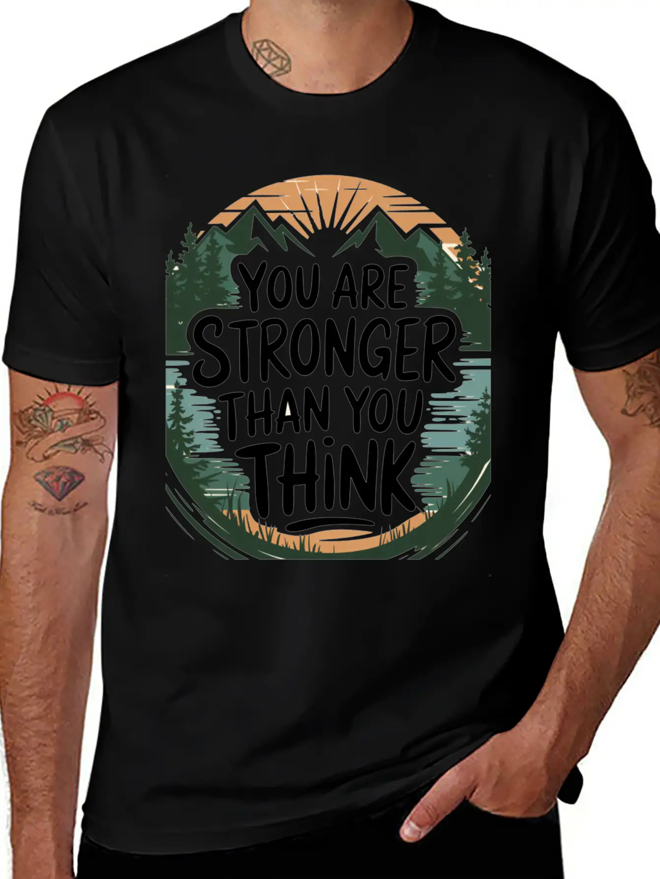 "Inspirational Strength T-Shirt Fo3705 Classic Fit Graphic Tee For Daily Comfort – Unisex Cotton Shirt