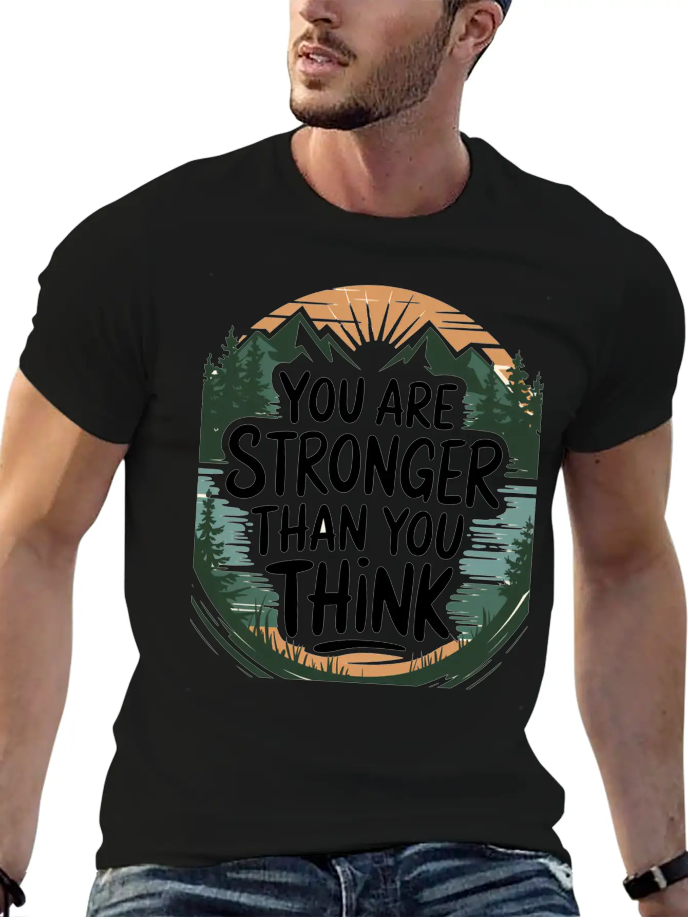 "Inspirational Strength T-Shirt Fo3705 Classic Fit Graphic Tee For Daily Comfort – Unisex Cotton Shirt