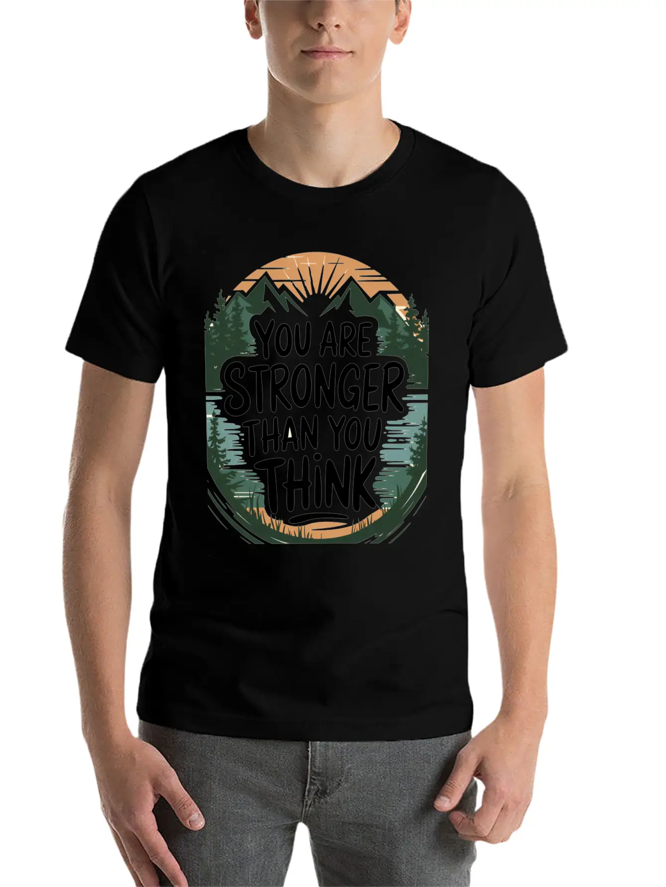 "Inspirational Strength T-Shirt Fo3705 Classic Fit Graphic Tee For Daily Comfort – Unisex Cotton Shirt