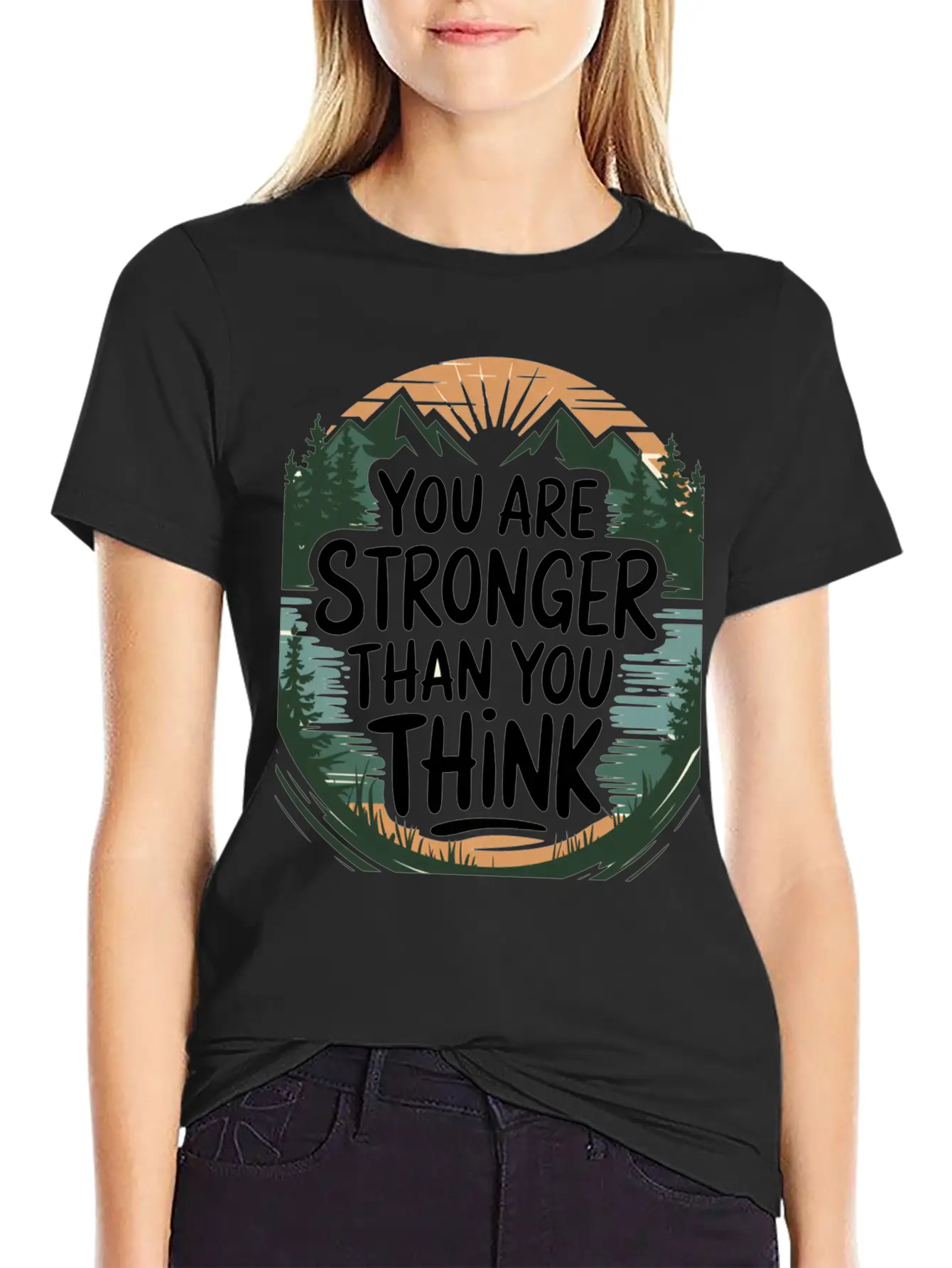 "Inspirational Strength T-Shirt Fo3705 Classic Fit Graphic Tee For Daily Comfort – Unisex Cotton Shirt