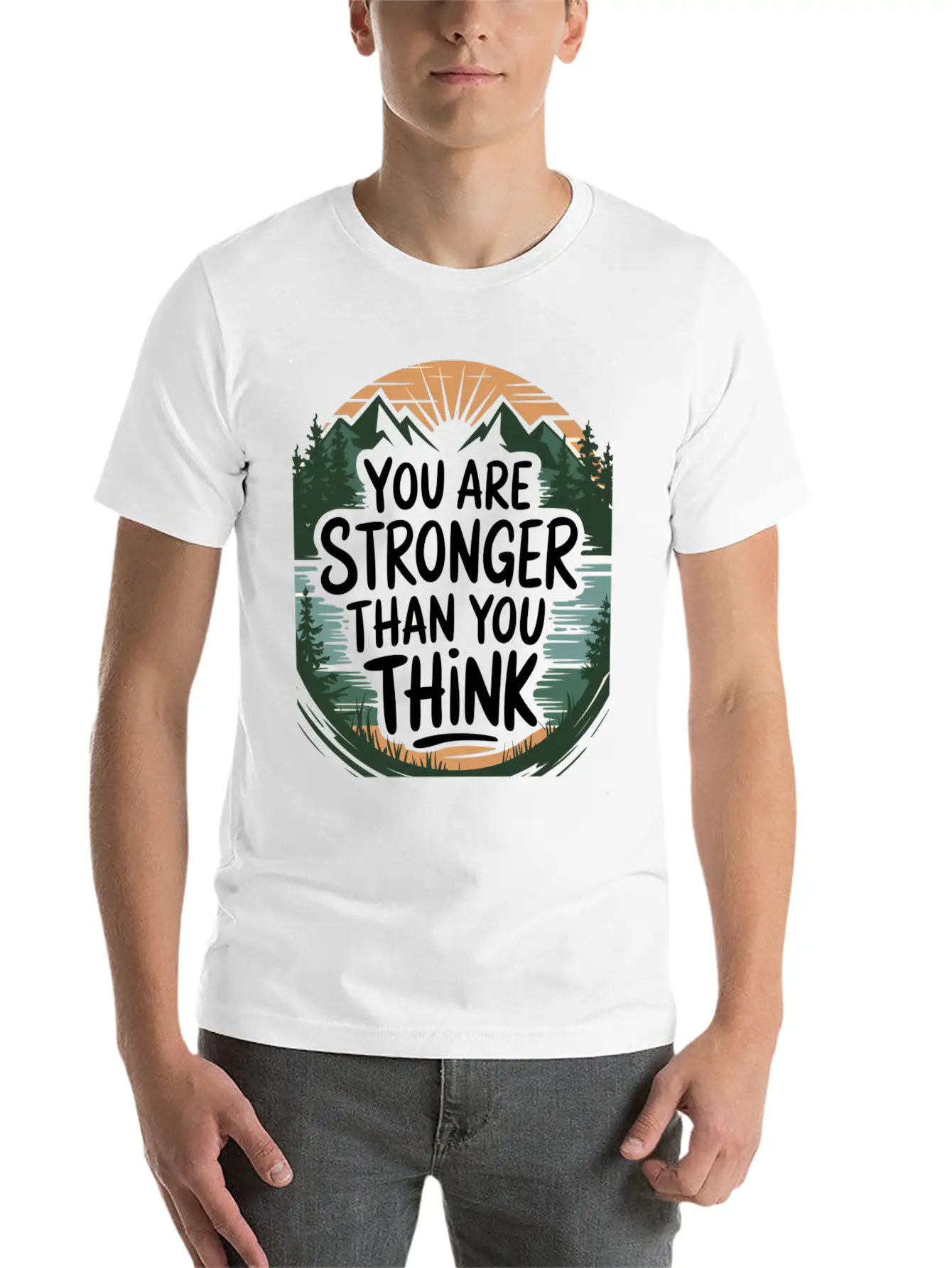 "Inspirational Strength T-Shirt Fo3705 Classic Fit Graphic Tee For Daily Comfort – Unisex Cotton Shirt