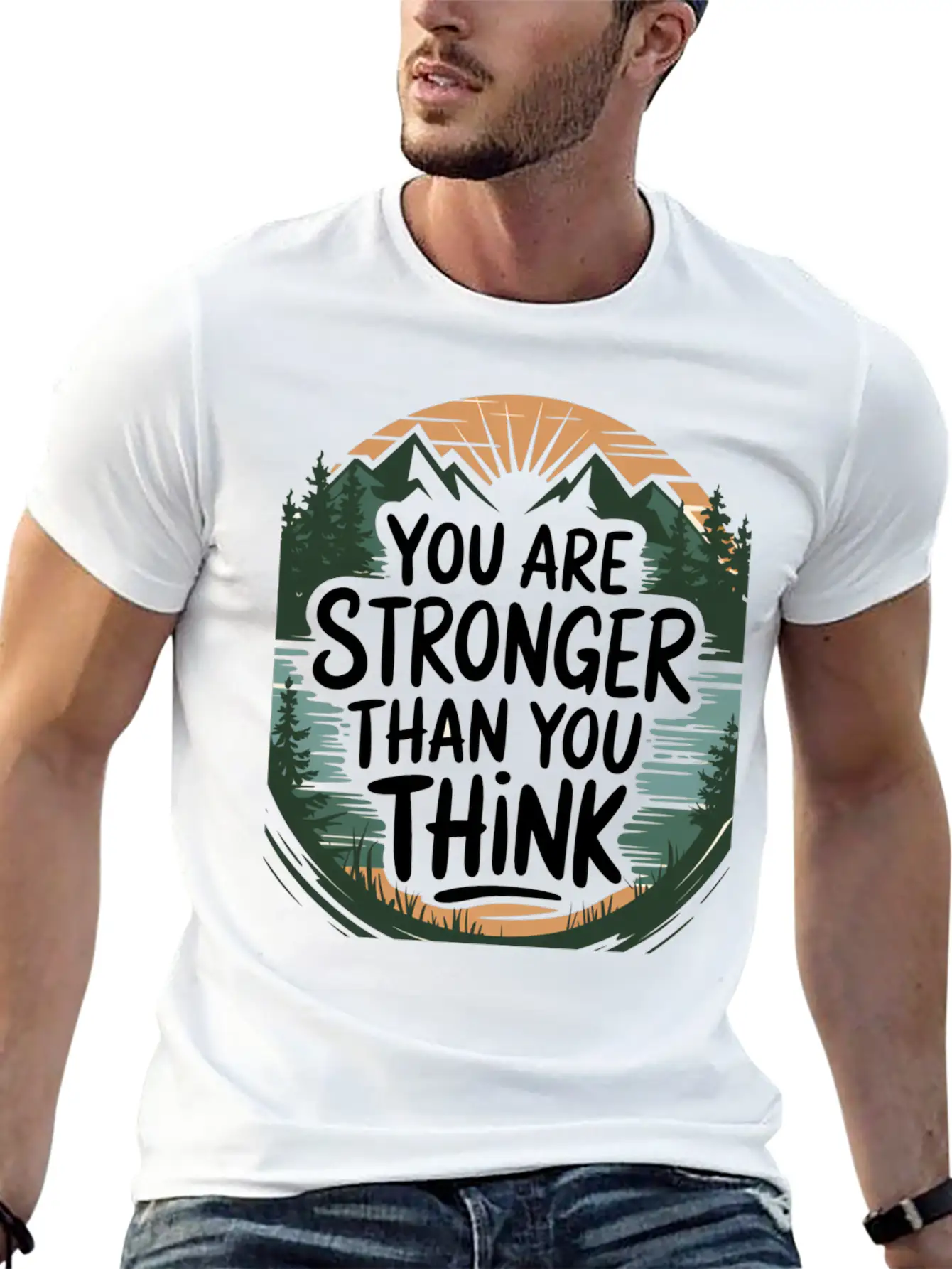 "Inspirational Strength T-Shirt Fo3705 Classic Fit Graphic Tee For Daily Comfort – Unisex Cotton Shirt