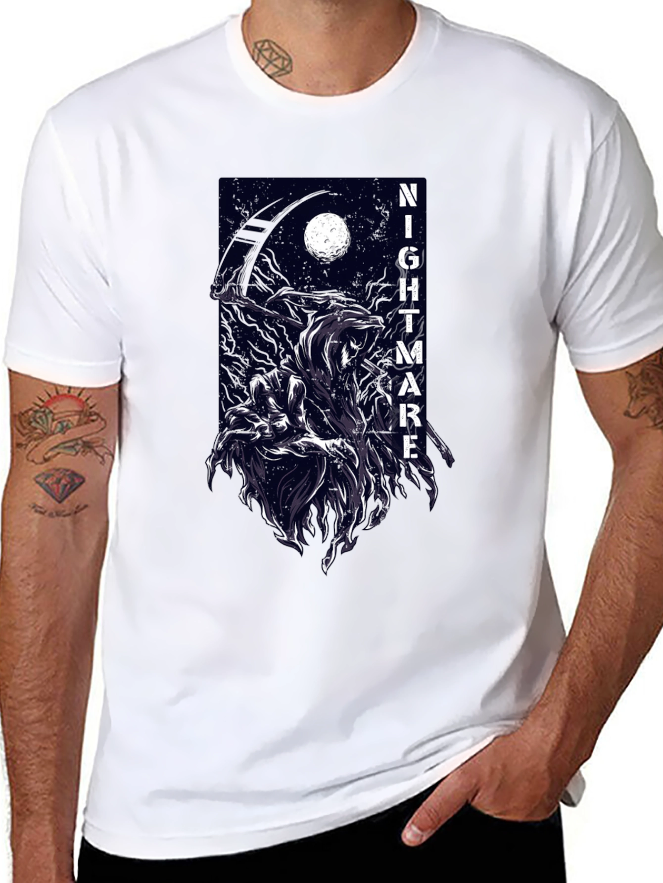 Nightmare Reaper Graphic T-Shirt - Dark and Edgy Tee