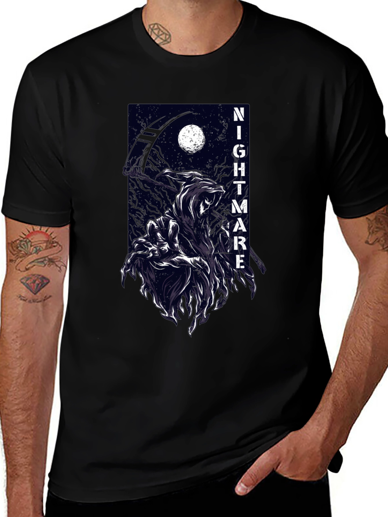 Nightmare Reaper Graphic T-Shirt - Dark and Edgy Tee