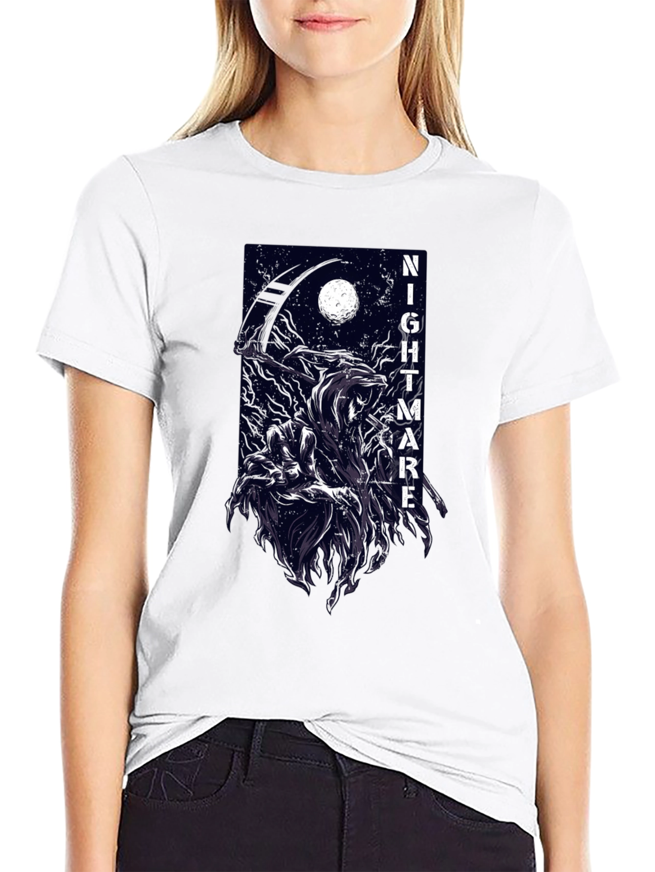 Nightmare Reaper Graphic T-Shirt - Dark and Edgy Tee
