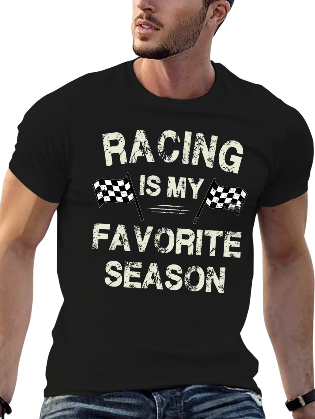 Racing is My Favorite Season Graphic Tee