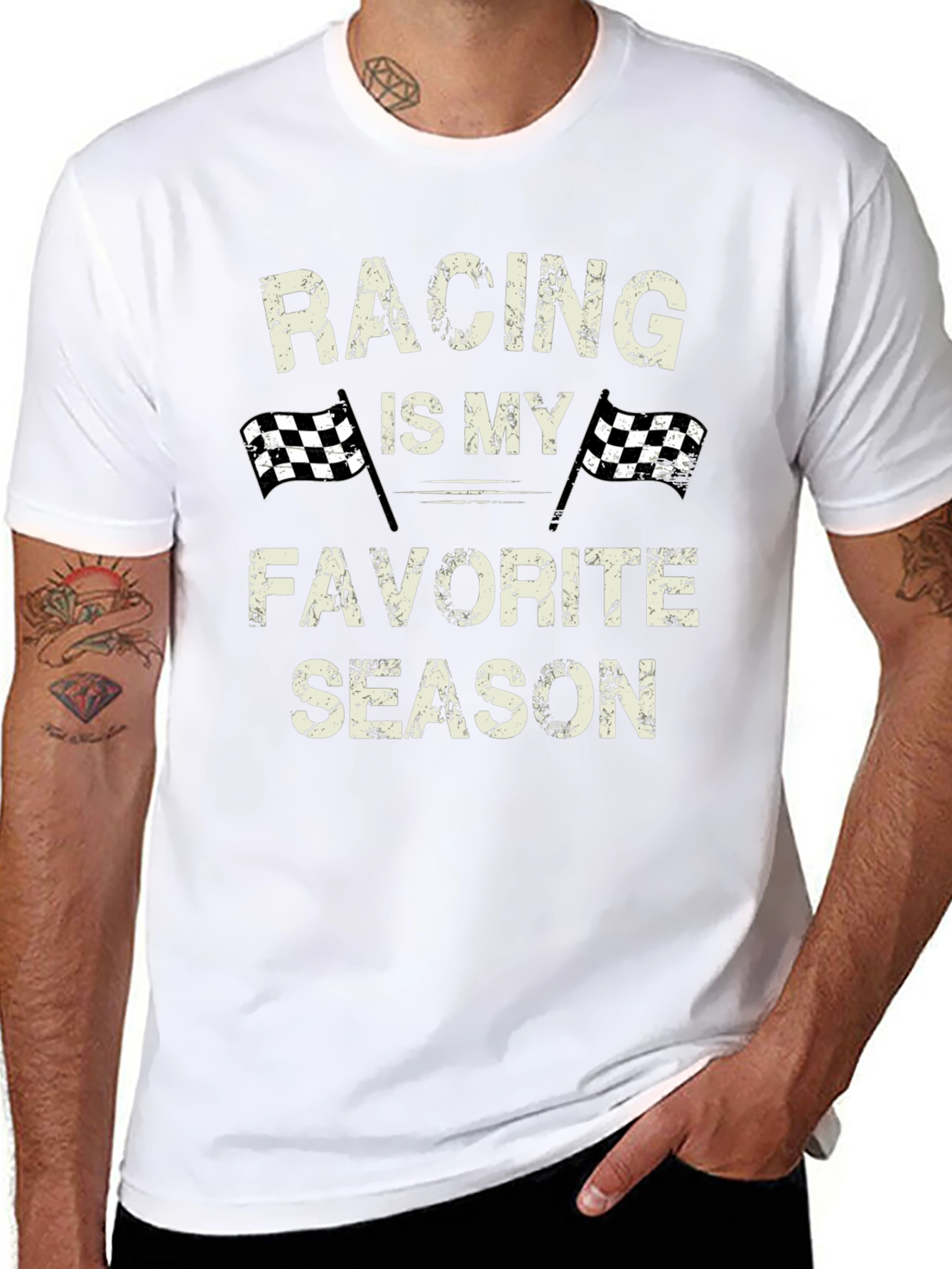 Racing is My Favorite Season Graphic Tee