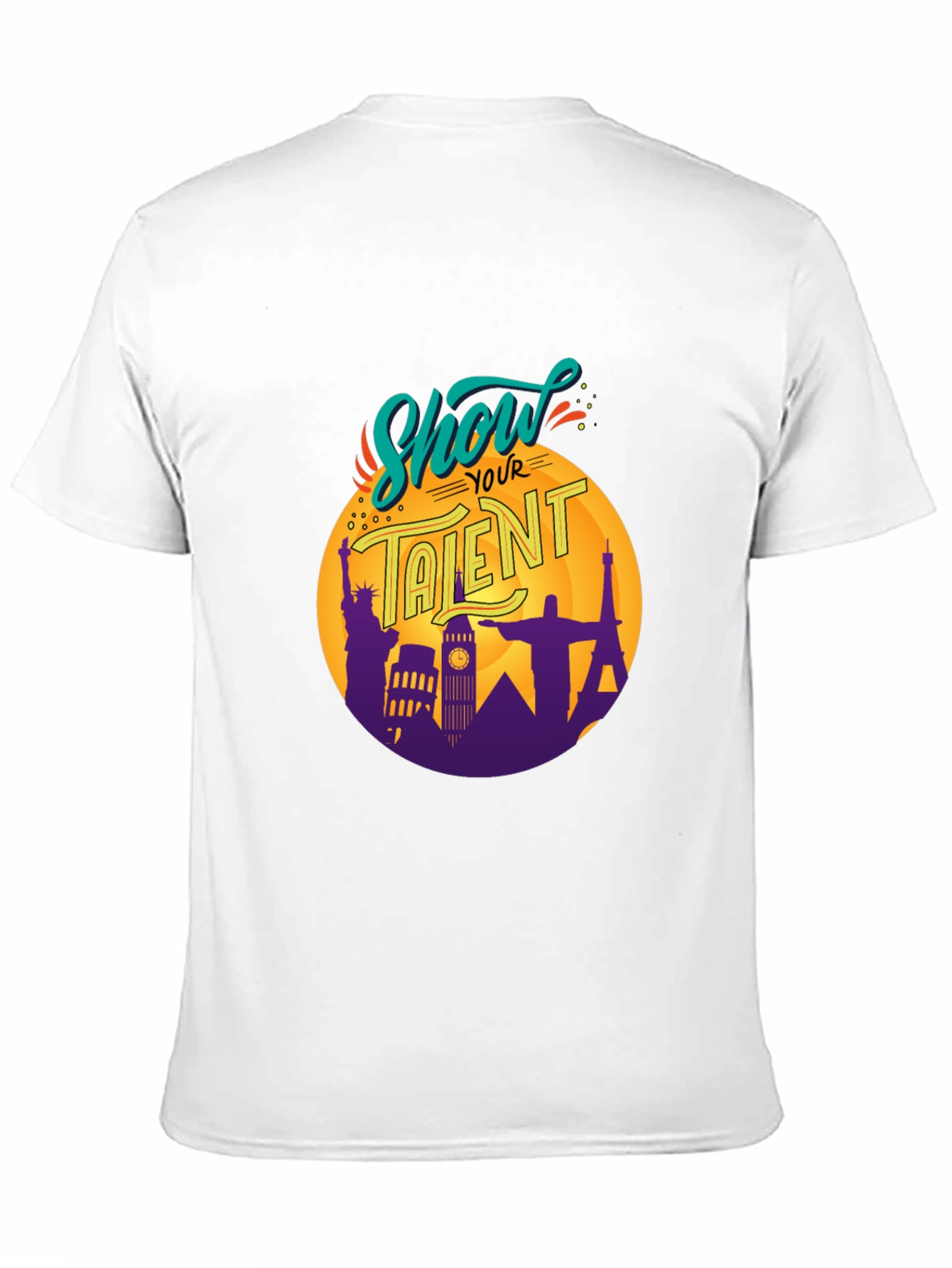 Show Your Talent Black Graphic T-Shirt