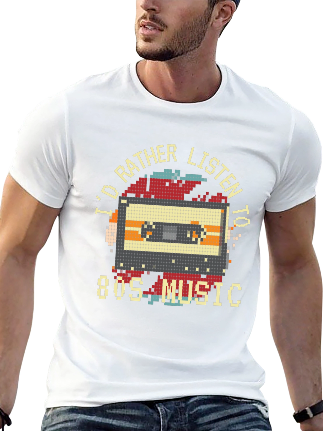 Retro 80s Music Graphic T-Shirt