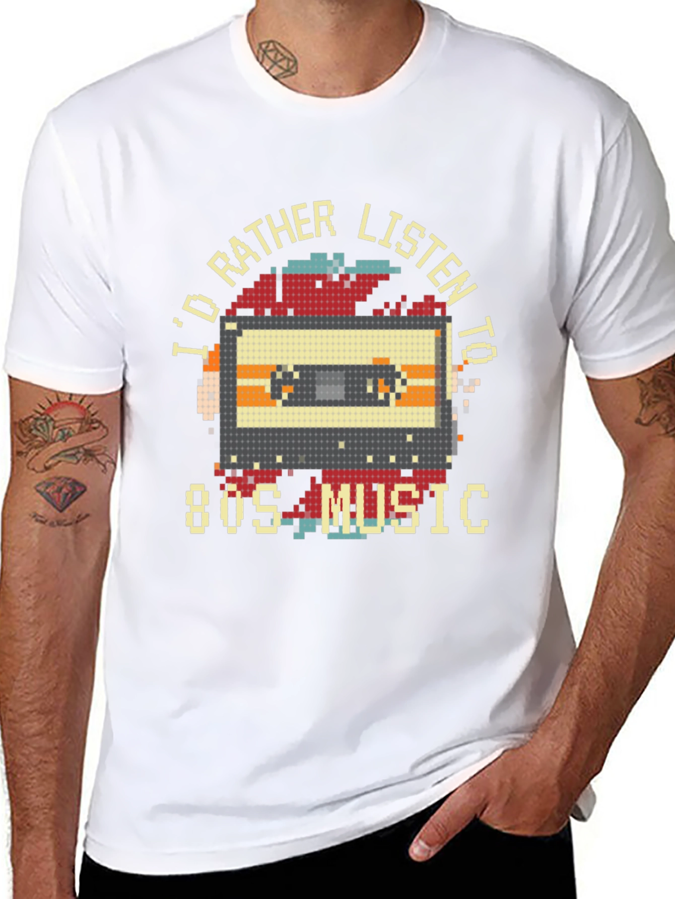 Retro 80s Music Graphic T-Shirt