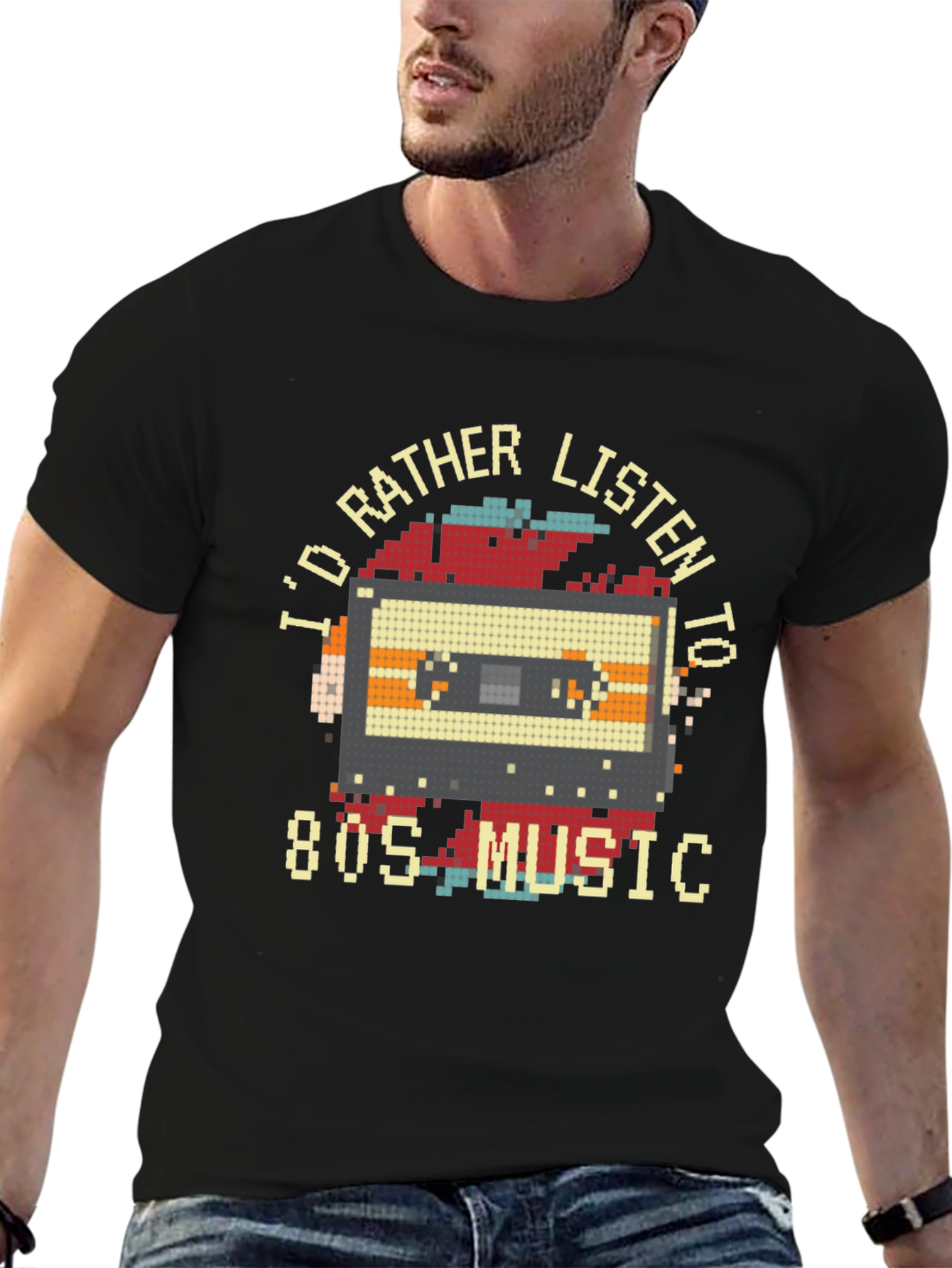Retro 80s Music Graphic T-Shirt