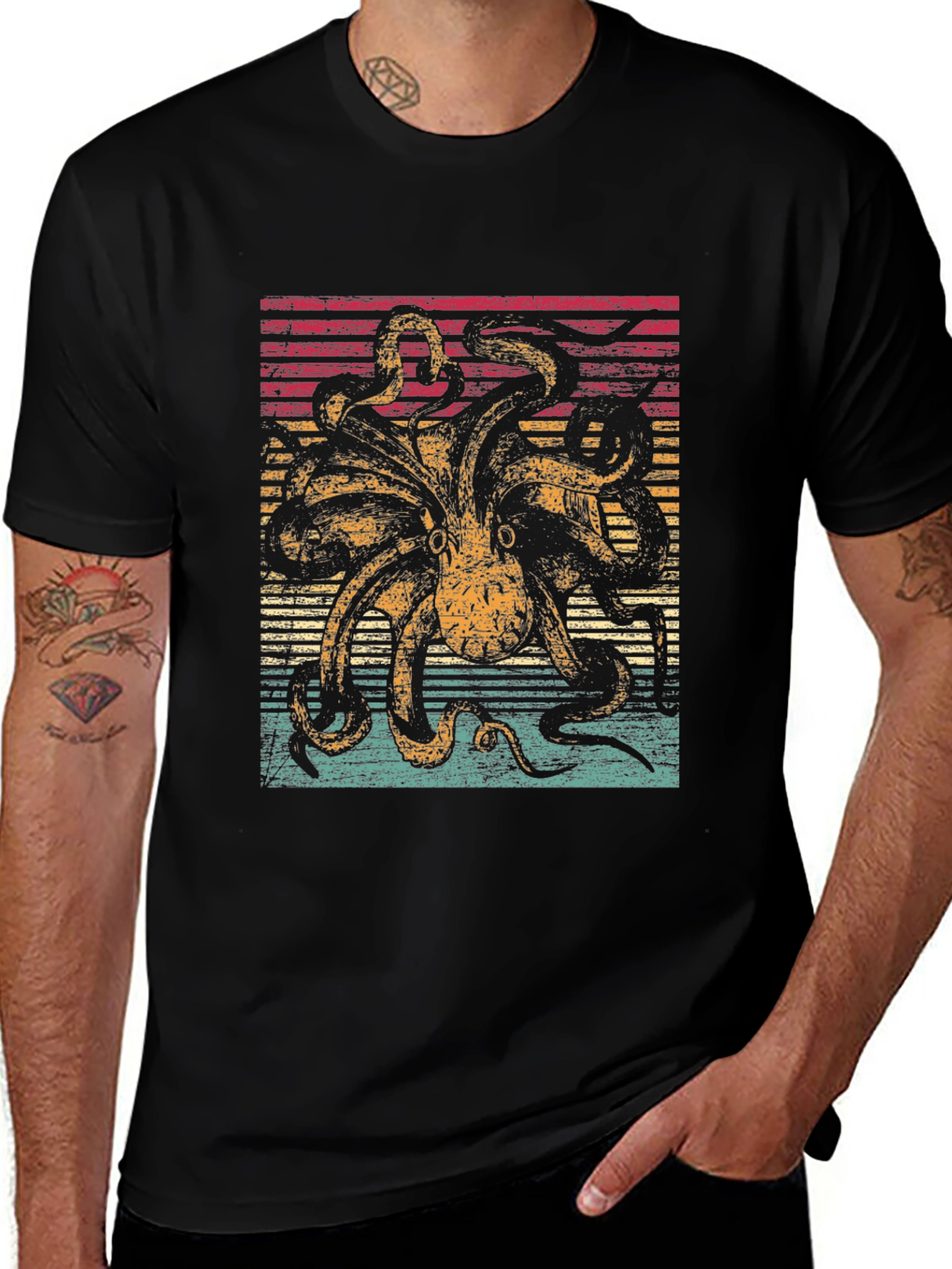 Retro Octopus Graphic Tee