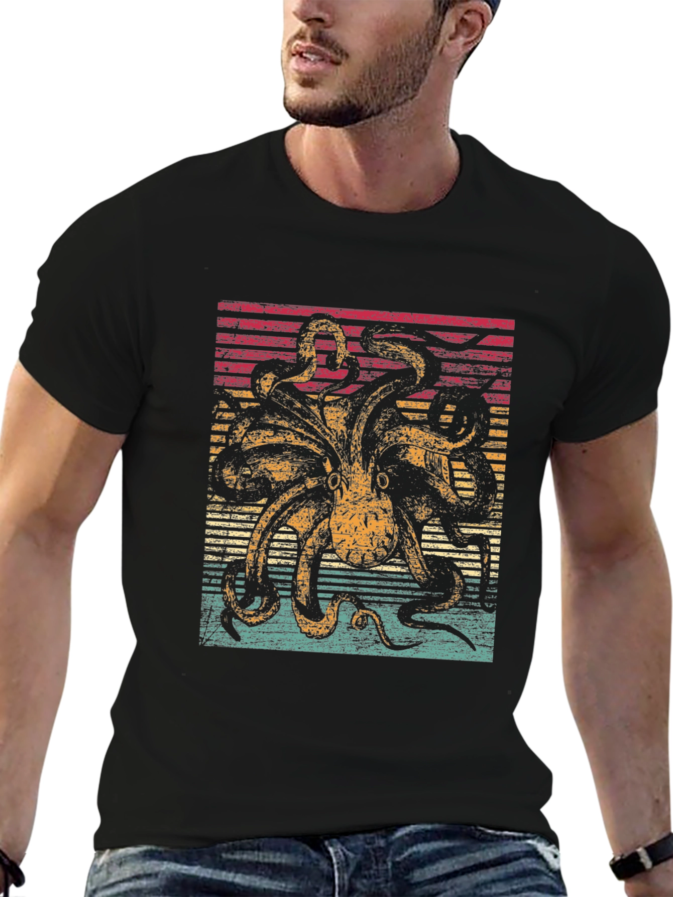 Retro Octopus Graphic Tee