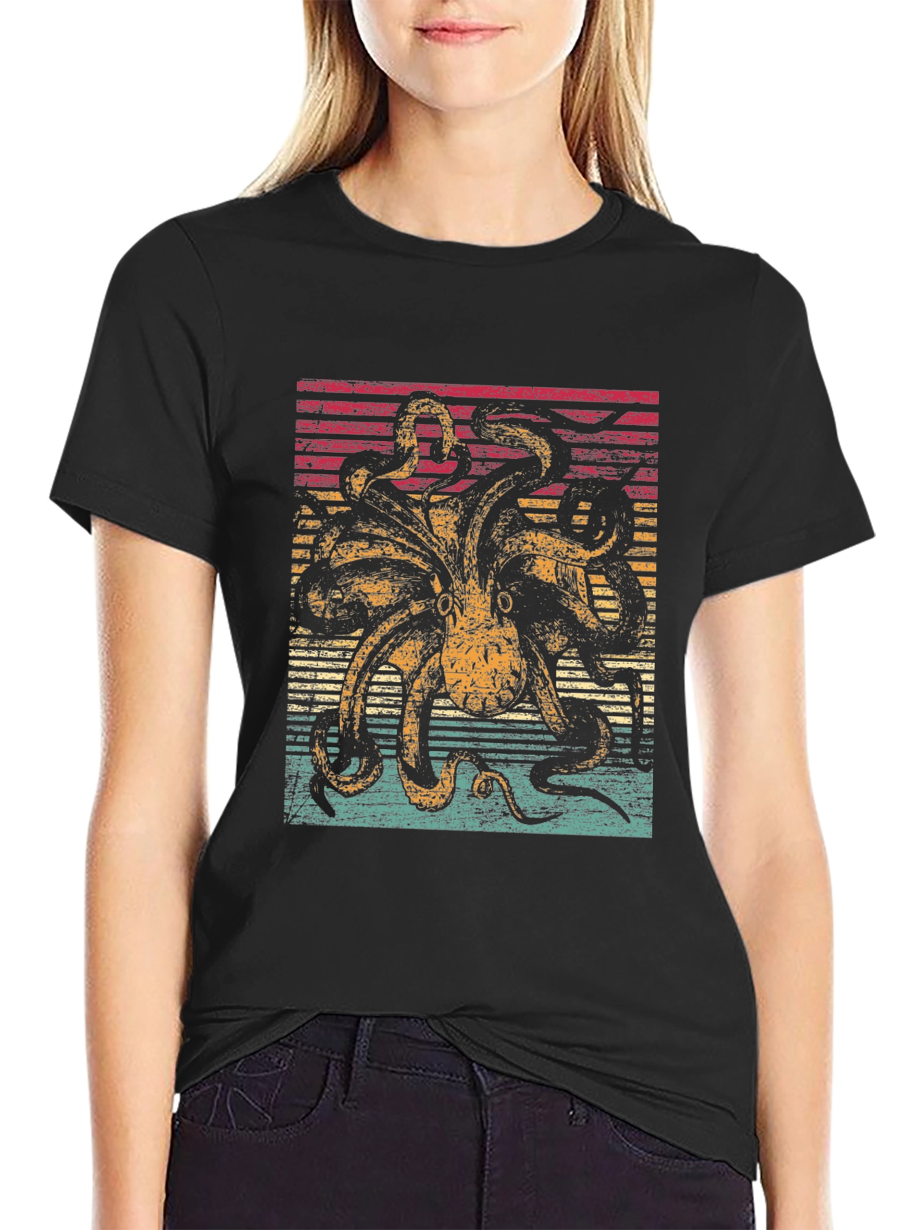 Retro Octopus Graphic Tee