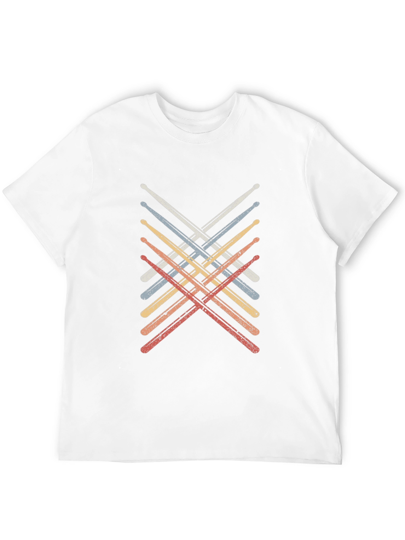 Retro Drum Sticks Music T-Shirt