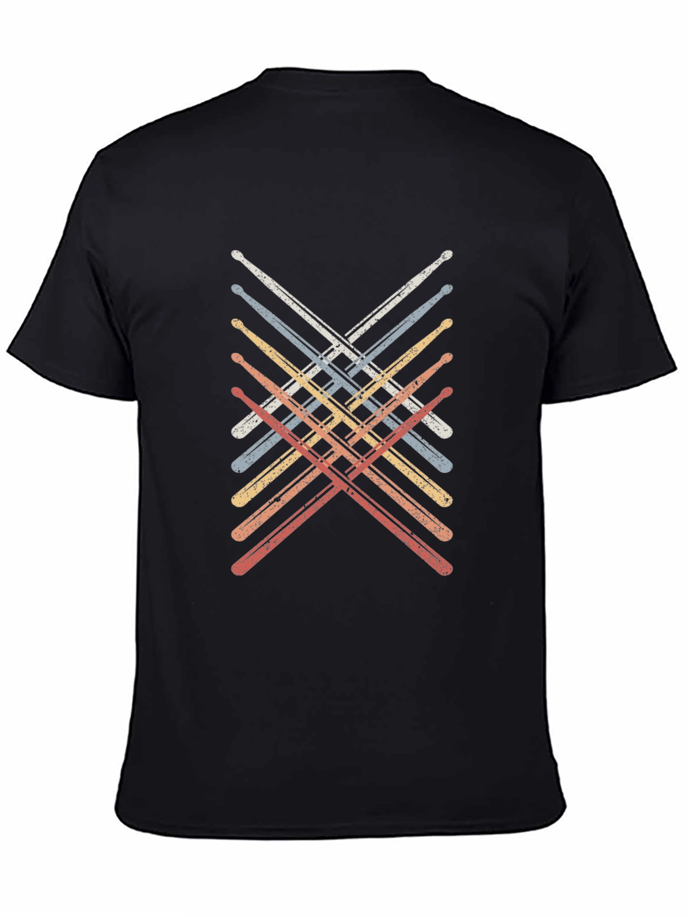 Retro Drum Sticks Music T-Shirt