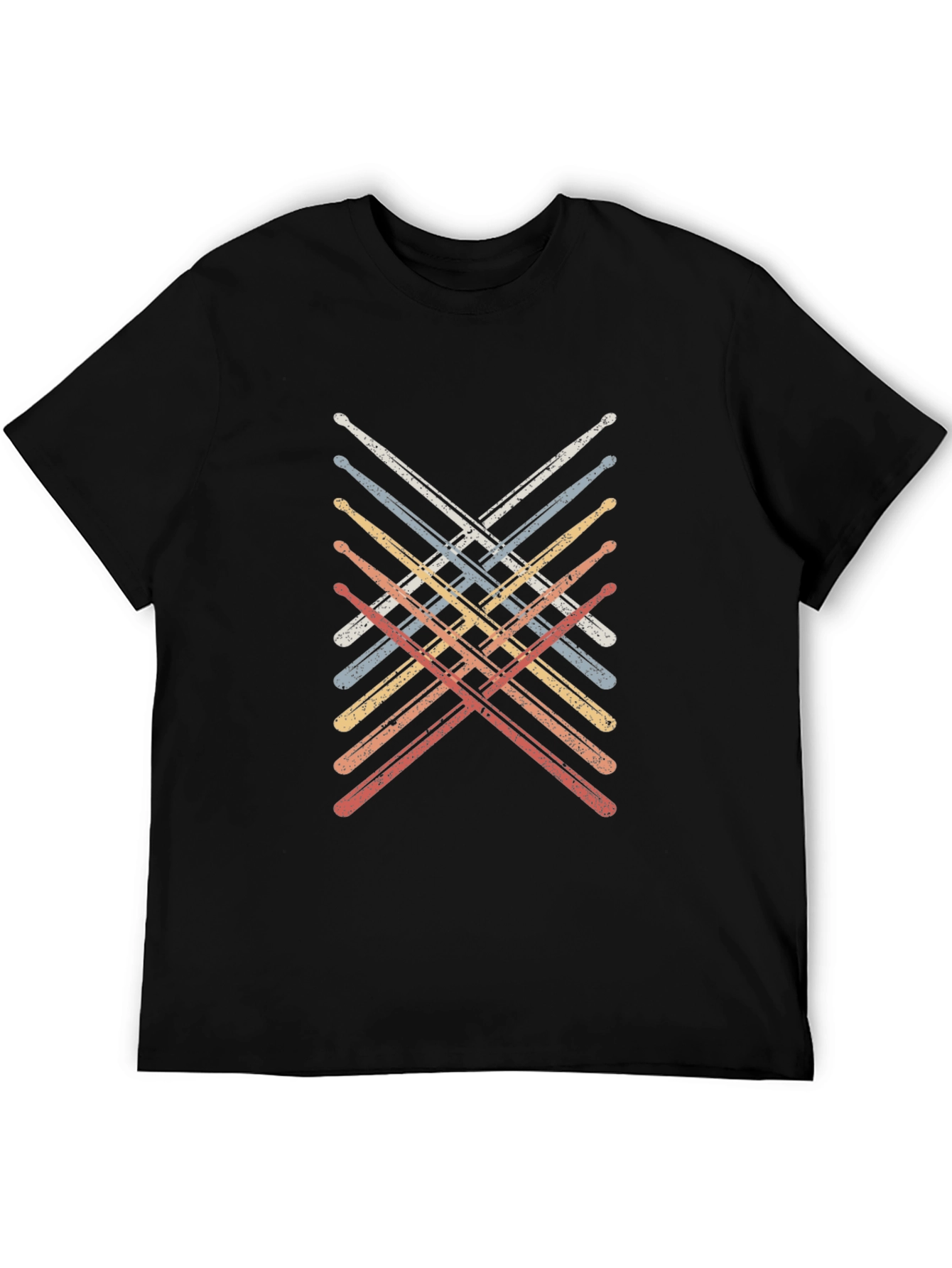 Retro Drum Sticks Music T-Shirt