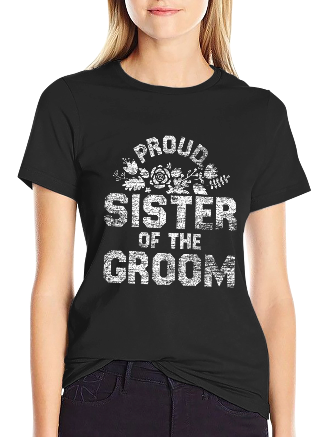 Proud Sister of the Groom Graphic T-Shirt