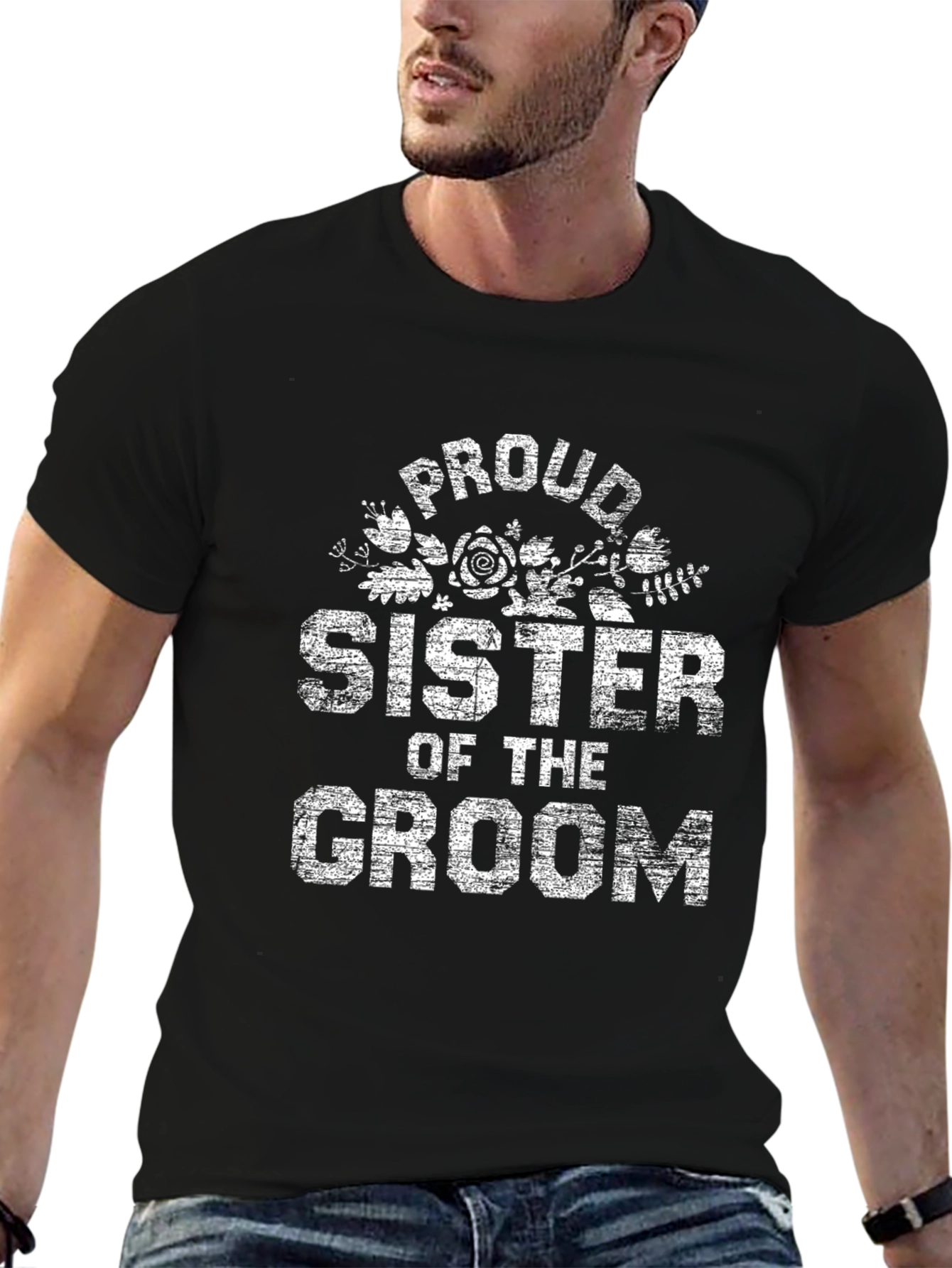 Proud Sister of the Groom Graphic T-Shirt