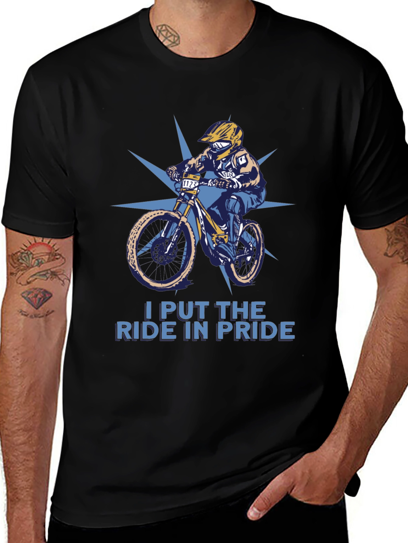 Ride Pride T-Shirt: Mountain Bike Design