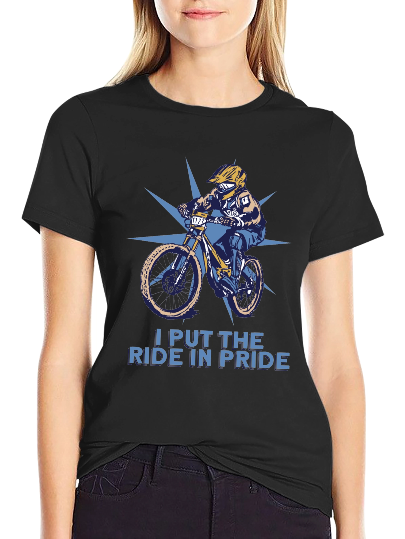 Ride Pride T-Shirt: Mountain Bike Design