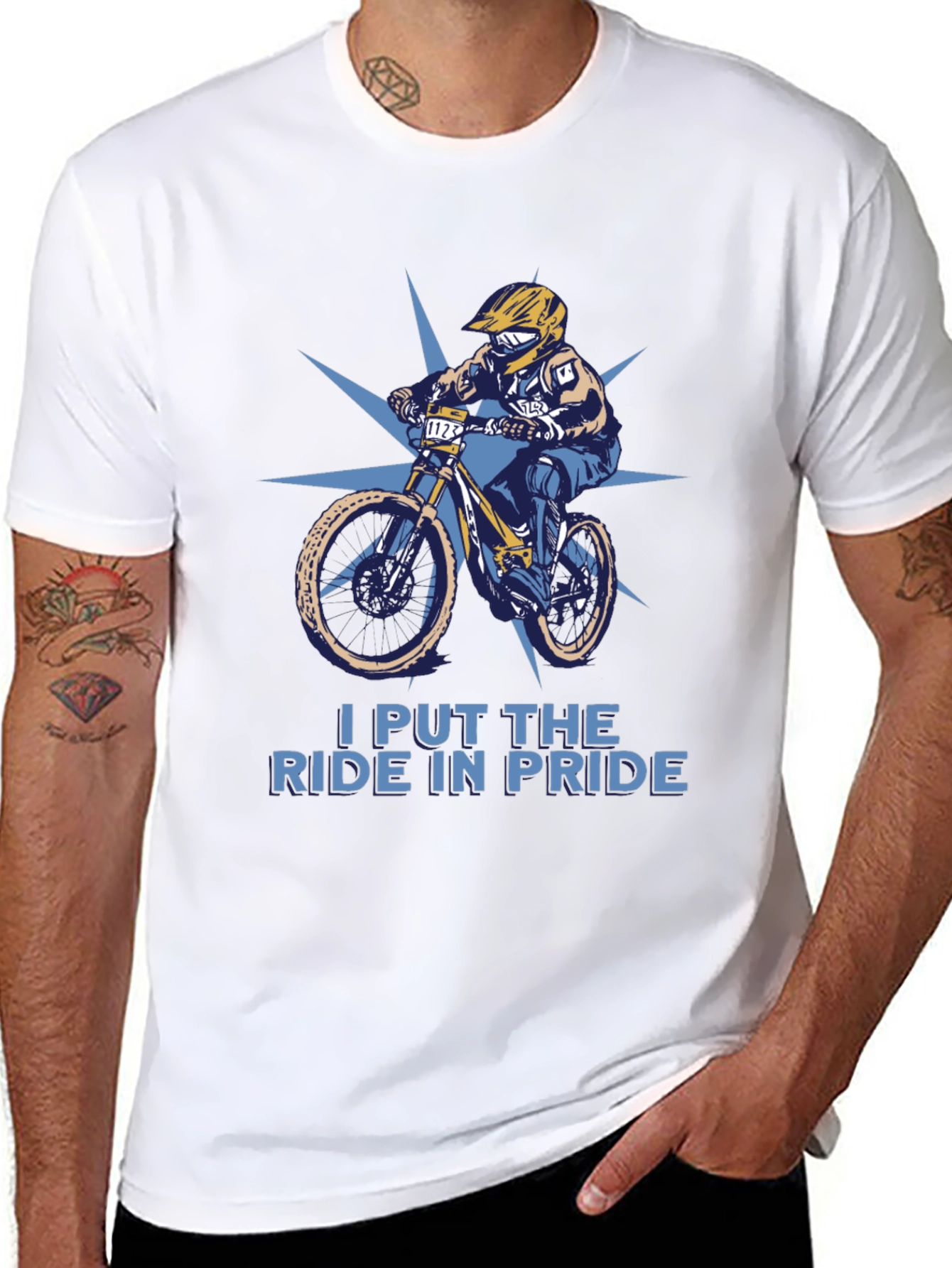 Ride Pride T-Shirt: Mountain Bike Design