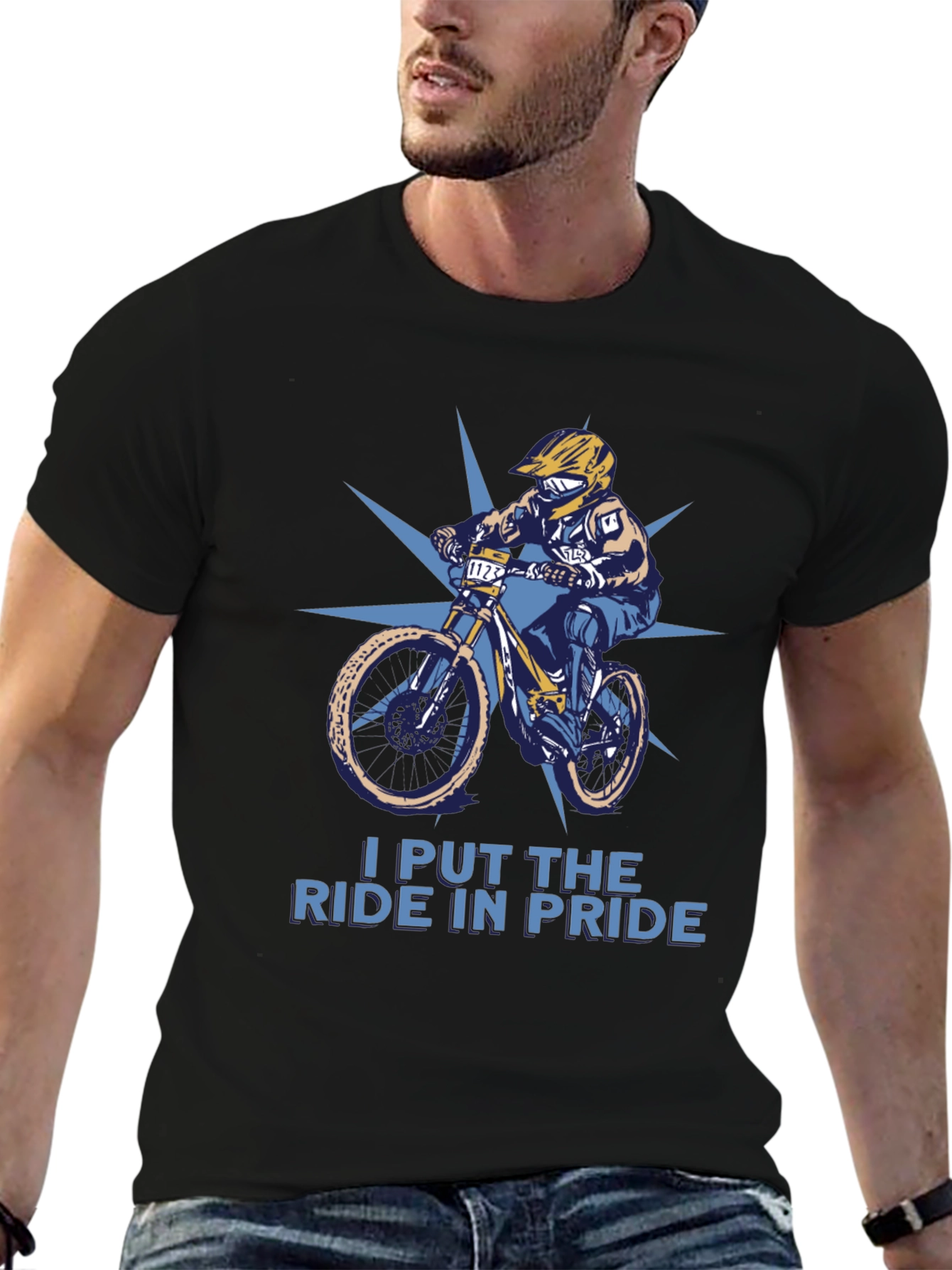 Ride Pride T-Shirt: Mountain Bike Design