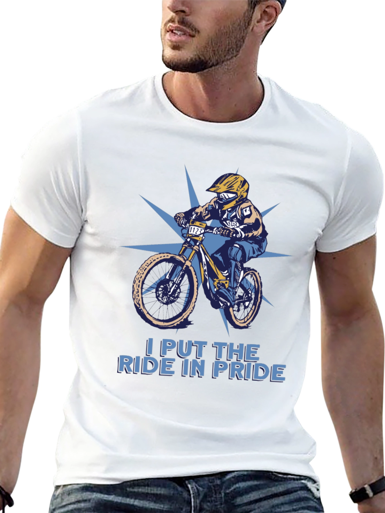 Ride Pride T-Shirt: Mountain Bike Design
