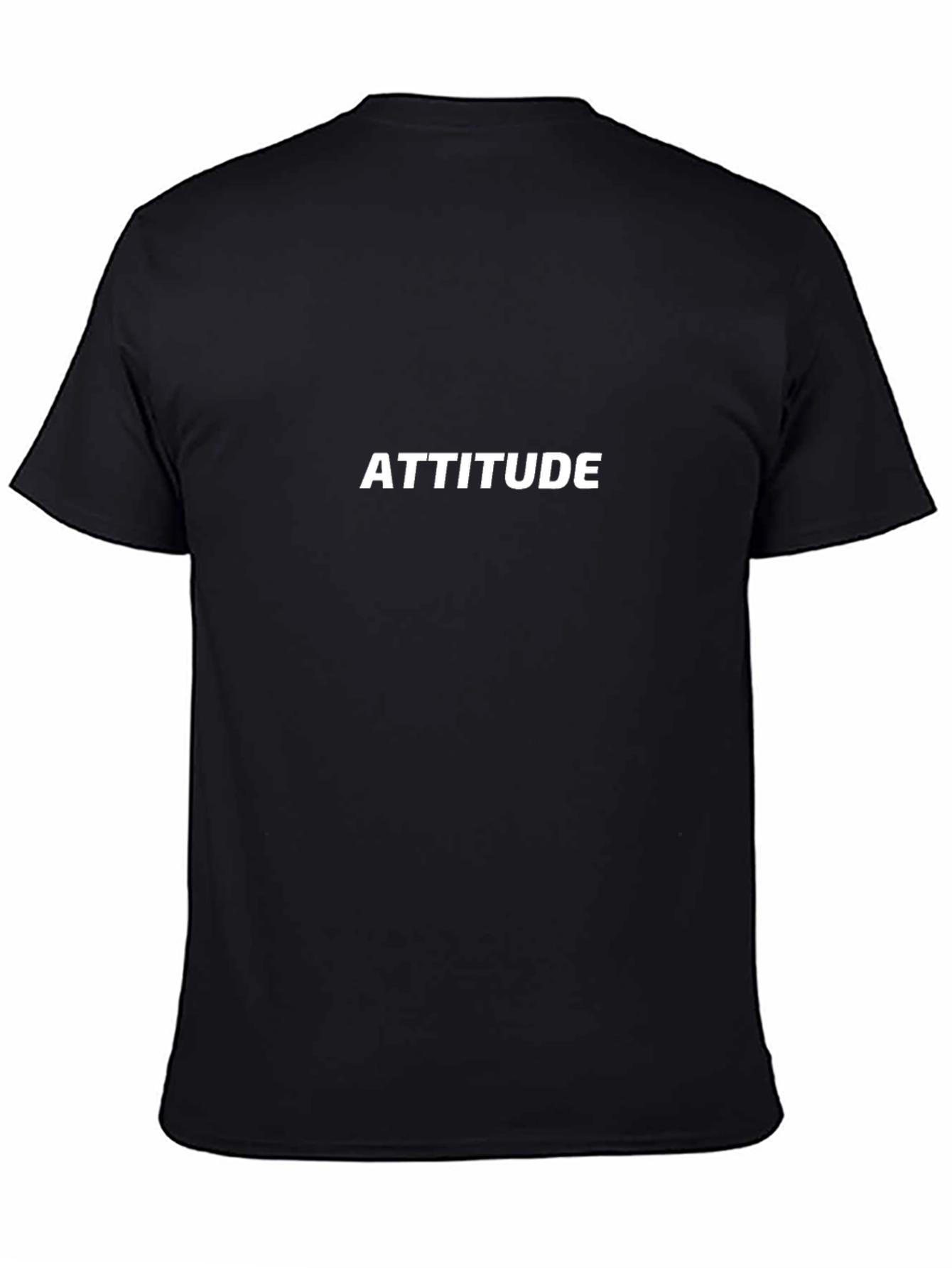 Attitude Black Tee - Bold Statement Shirt