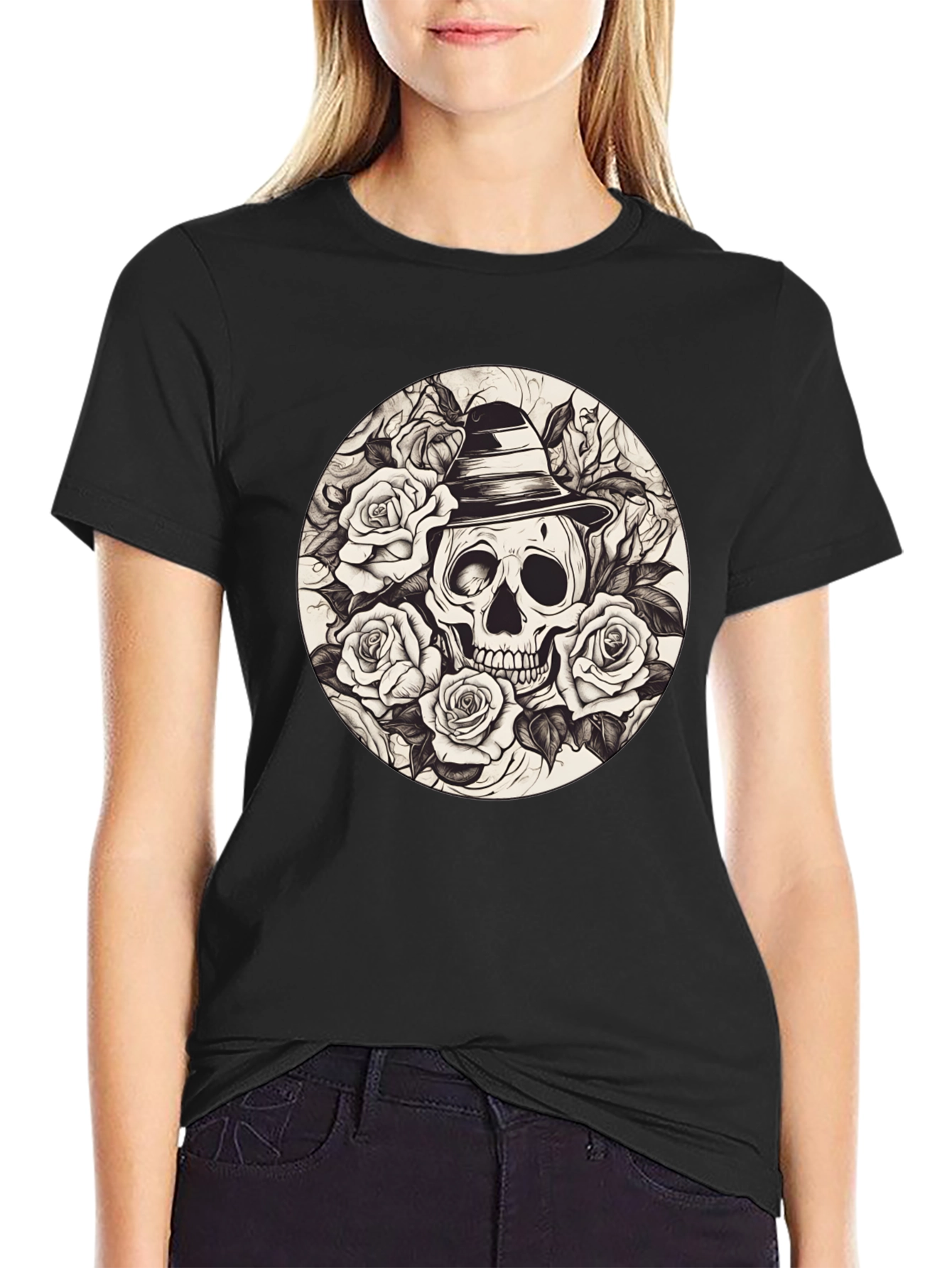Skull & Roses Graphic Tee