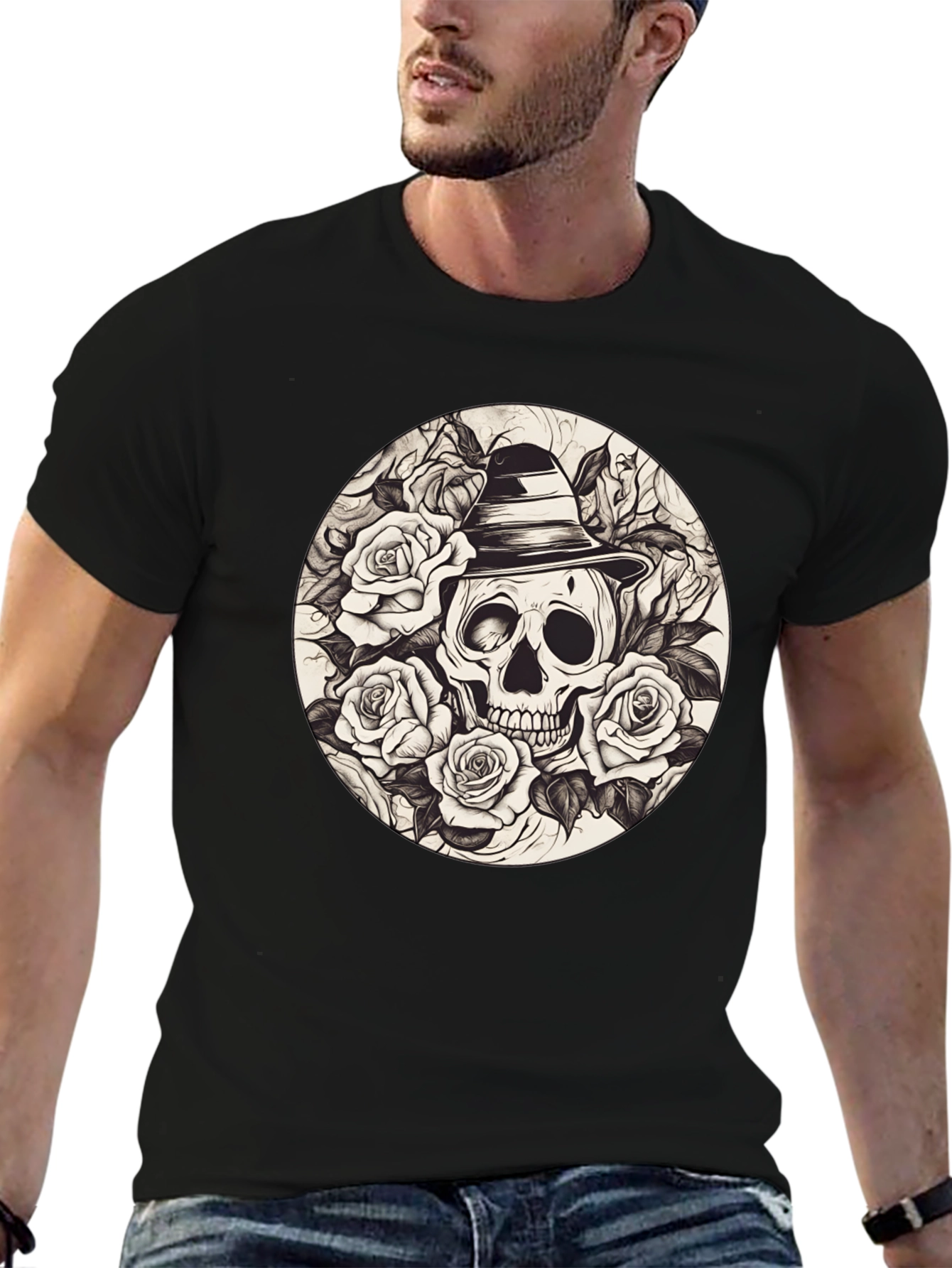 Skull & Roses Graphic Tee