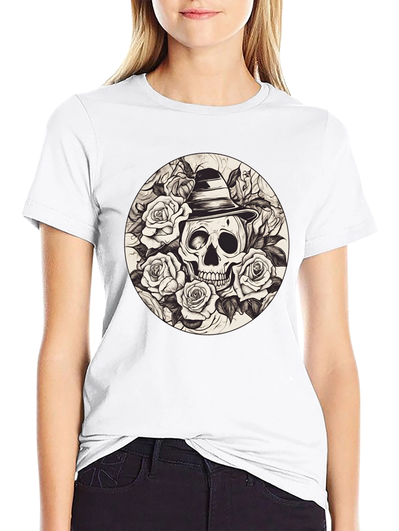Skull & Roses Graphic Tee
