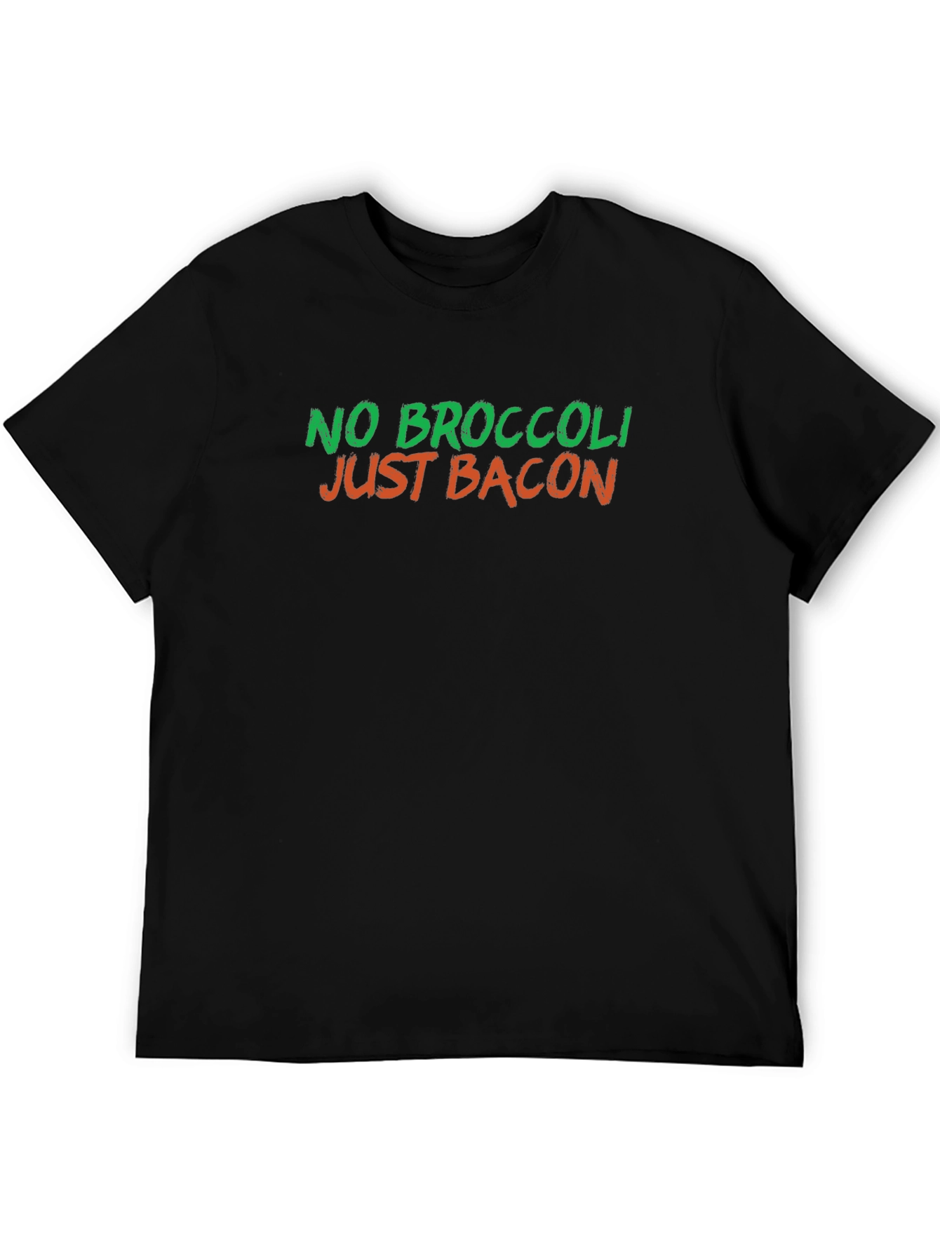 No Broccoli Just Bacon Graphic T-Shirt