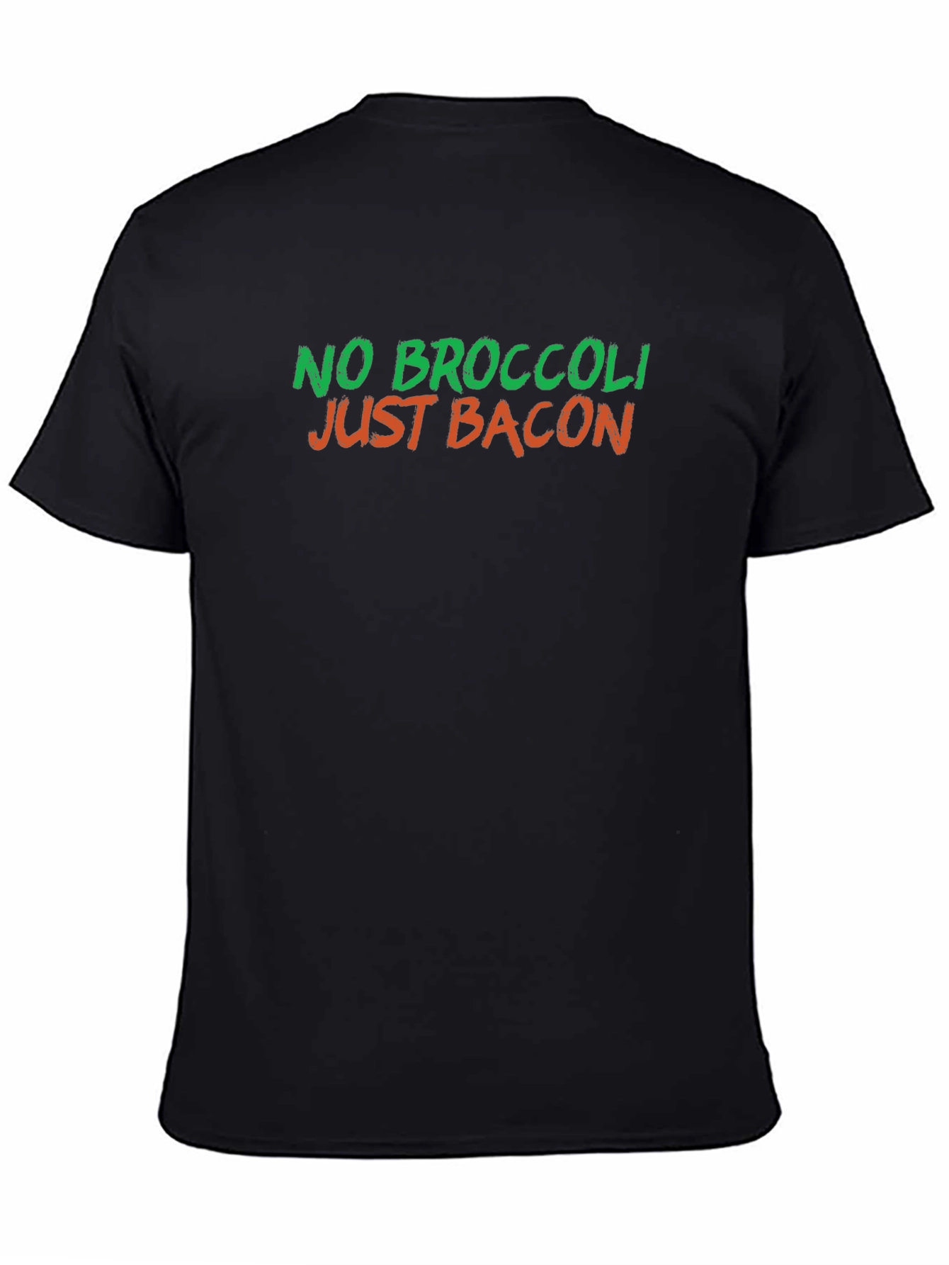 No Broccoli Just Bacon Graphic T-Shirt