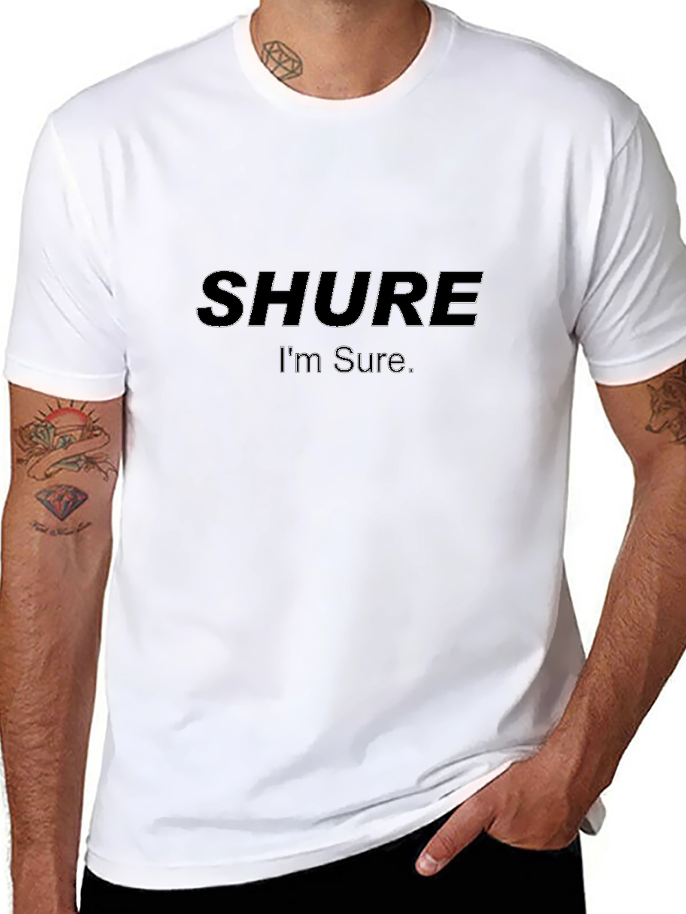 Shure Im Sure Black T-Shirt - Audio Enthusiast Apparel